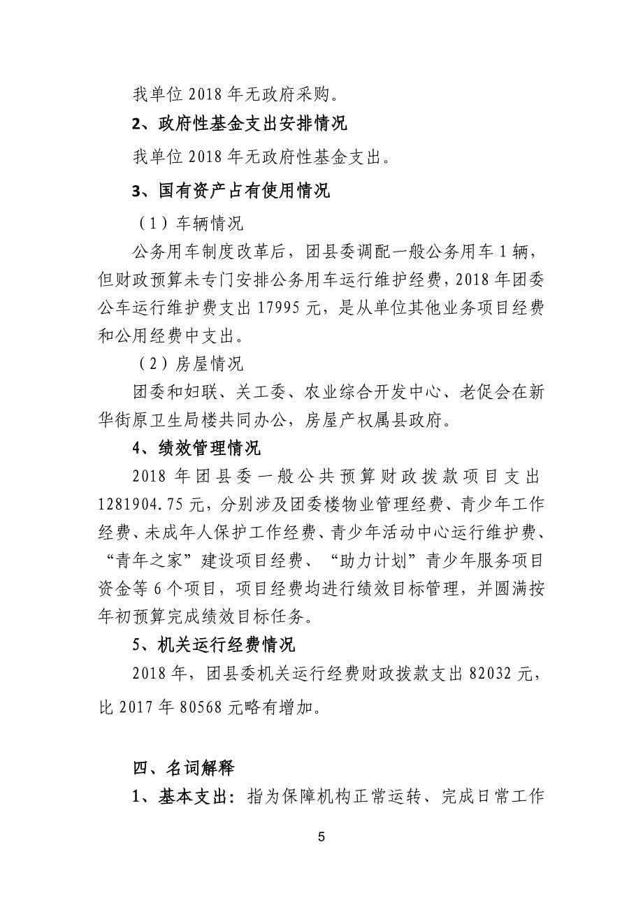 共青团灵丘县委2018年决算分析说明_第5页