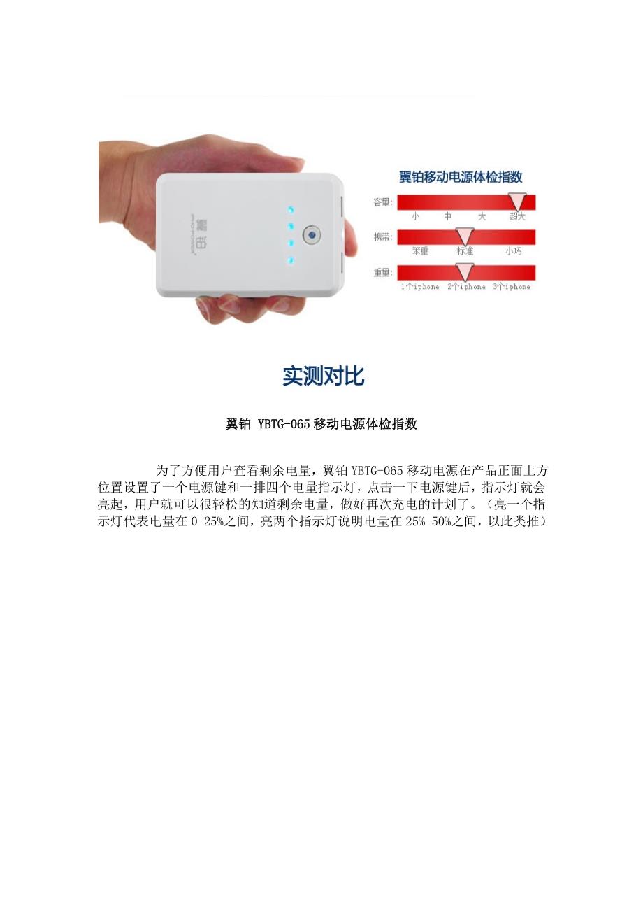 新品上市-翼铂YBTG-065-12000毫安万能移动电源_第2页