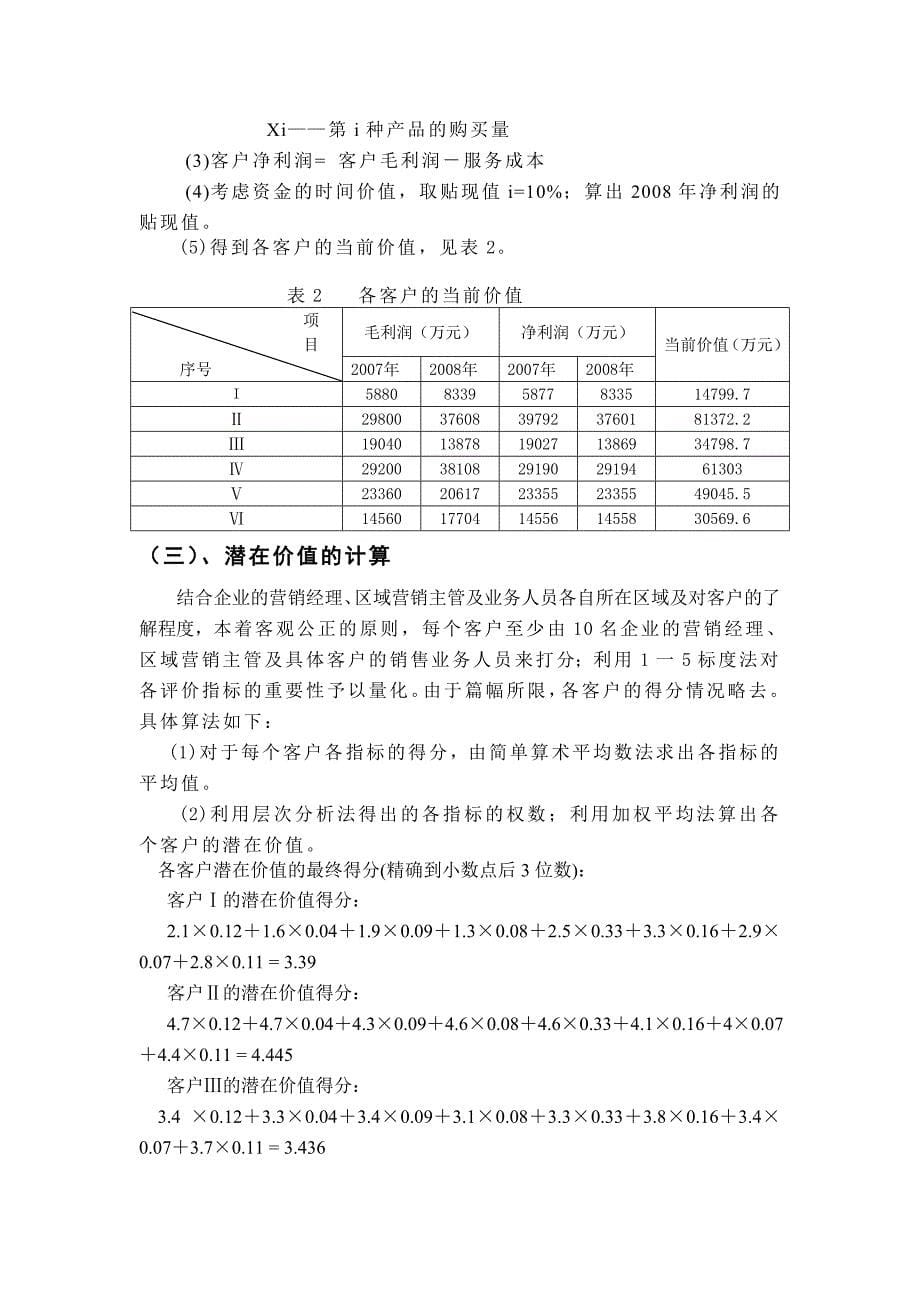 兖矿集团煤化工司客户价值评估方法的应用_第5页