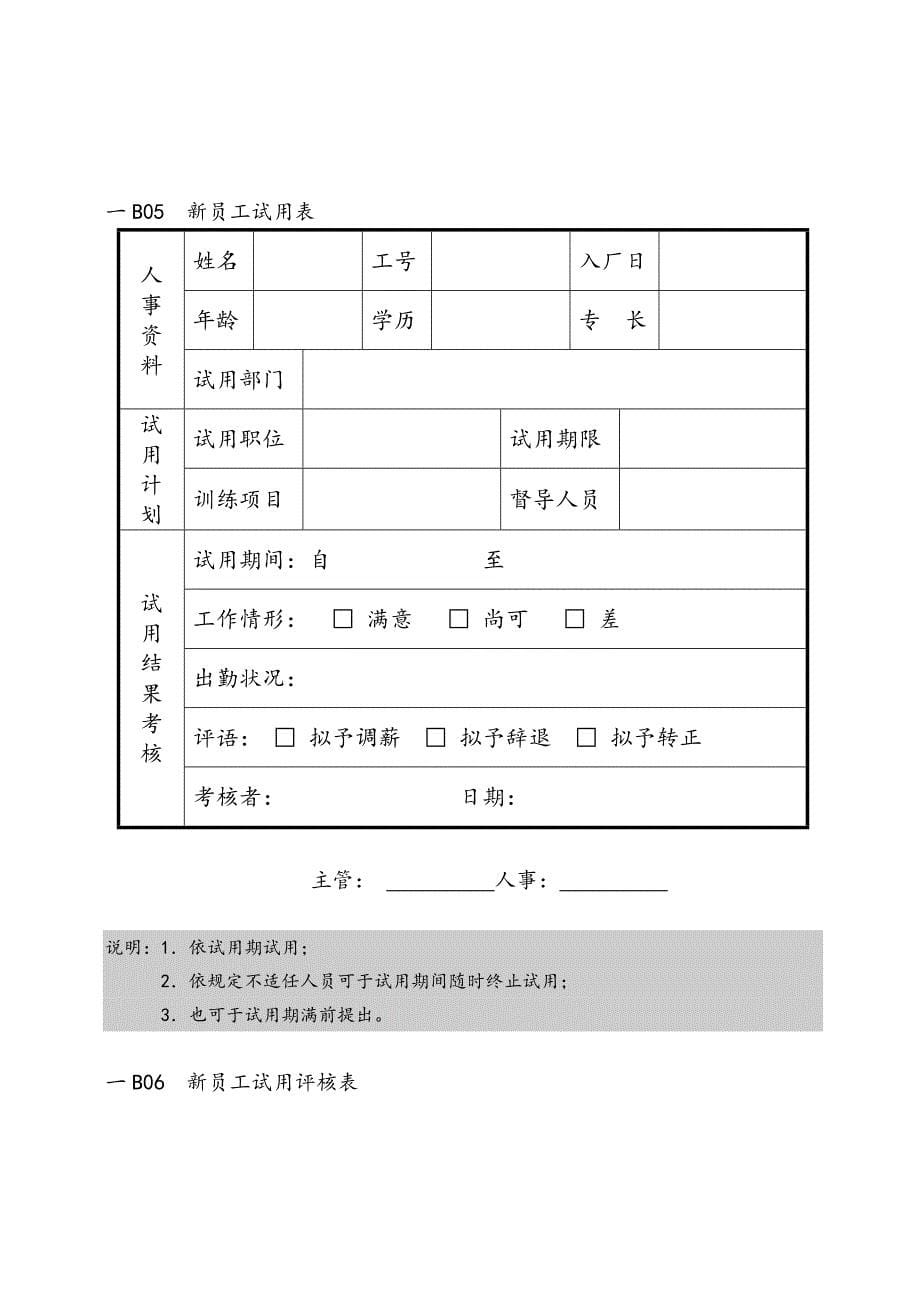 员工试用表格_第5页