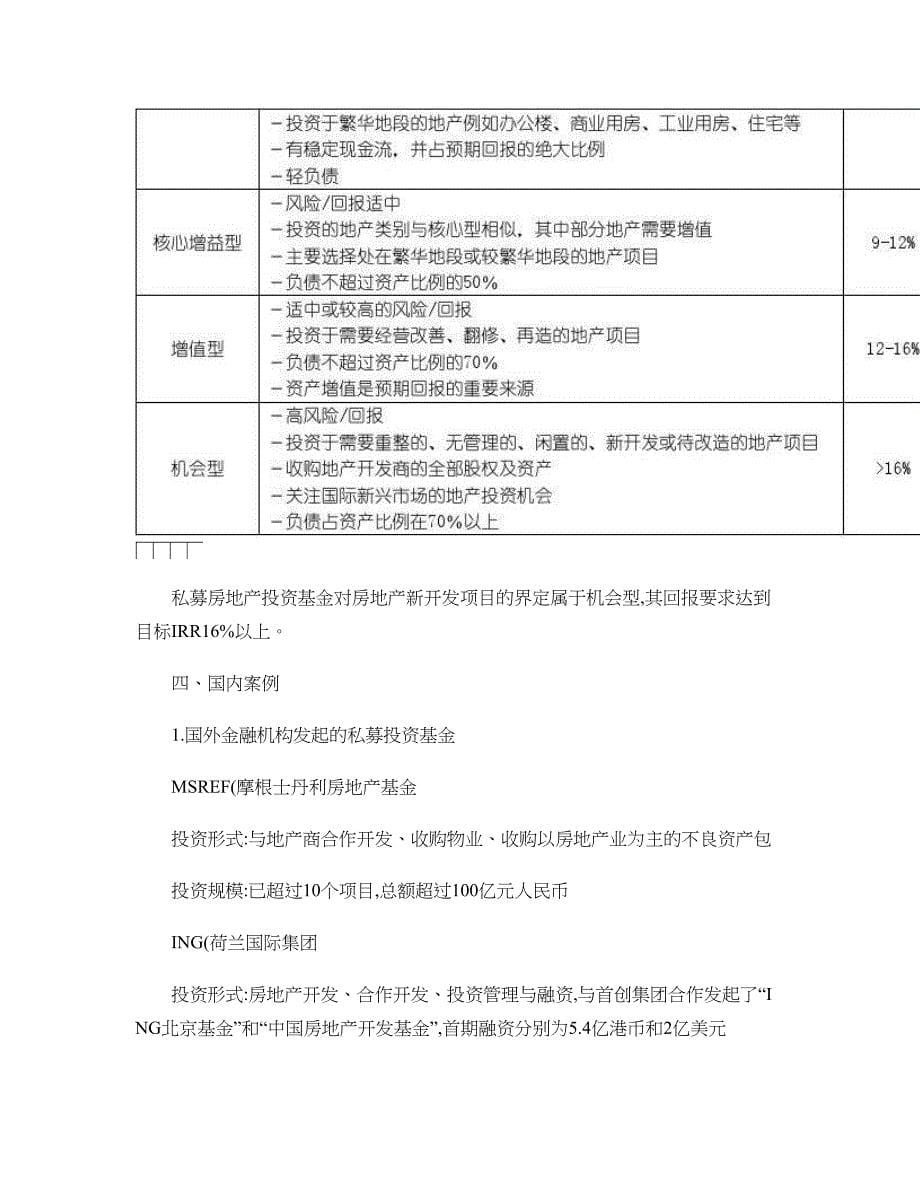 私募房地产投资基金专题概要_第5页