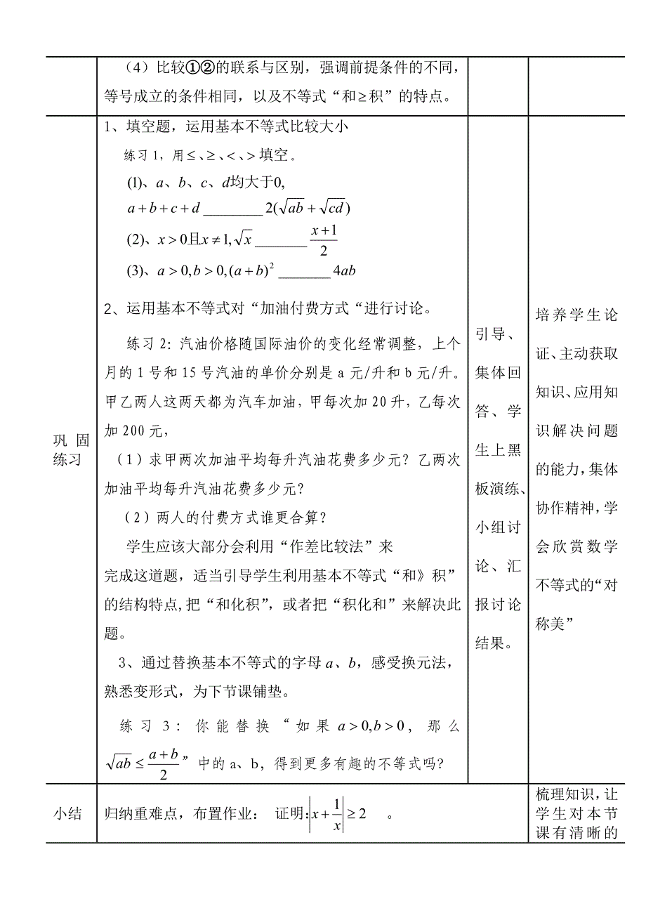 高中数学必修5基本不等式精品教案_第4页