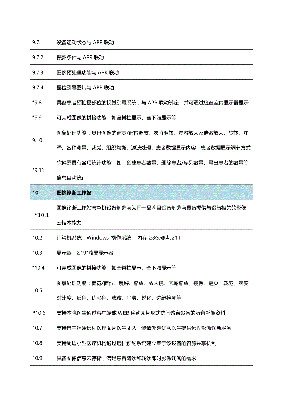 数字化医用X射线摄影设备技术参数及要求_第4页