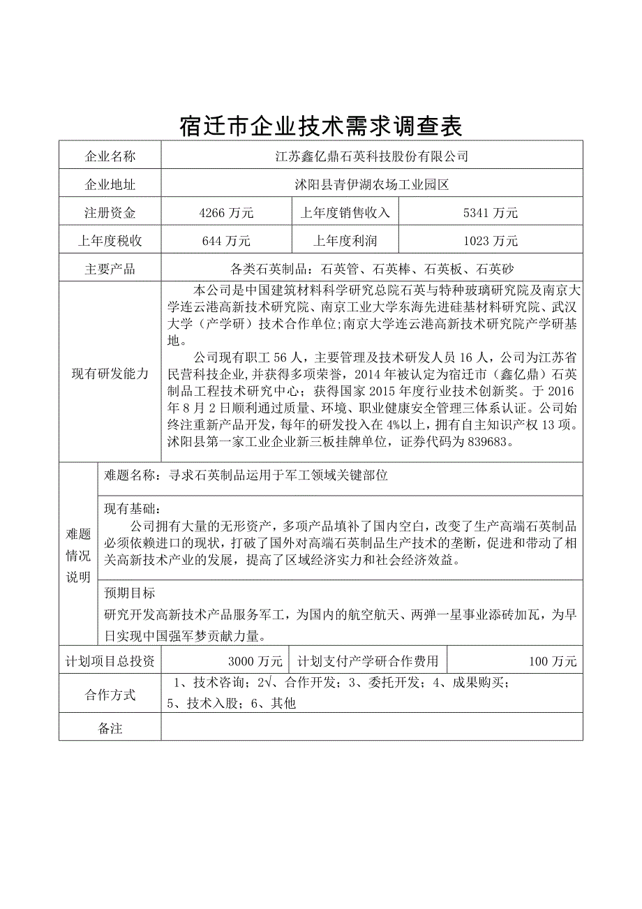 宿迁企业技术需求对接服务_第2页