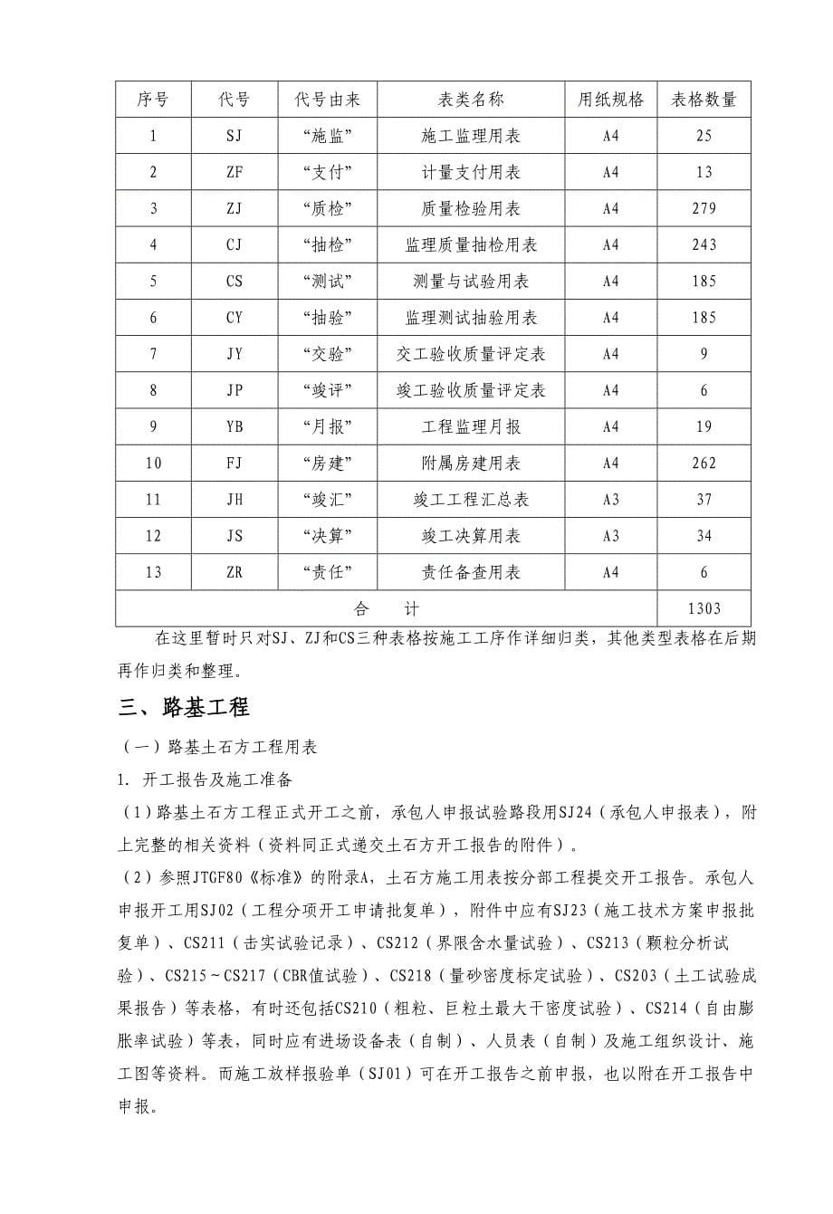 湖南省高速公路用表的分类及说明_第5页