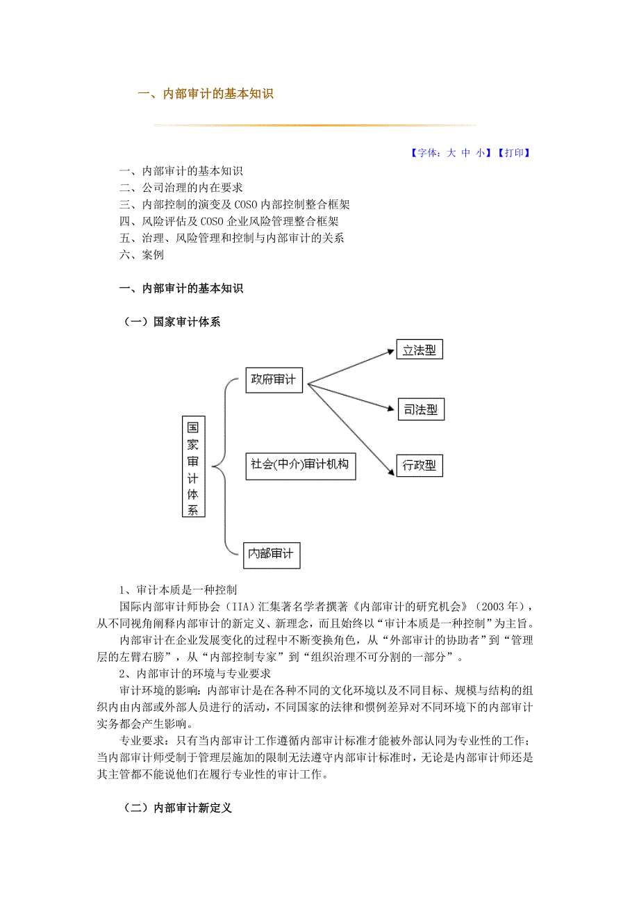 非执业注册会计师培训资料治理风险管理和控制的基本知识必修_第1页