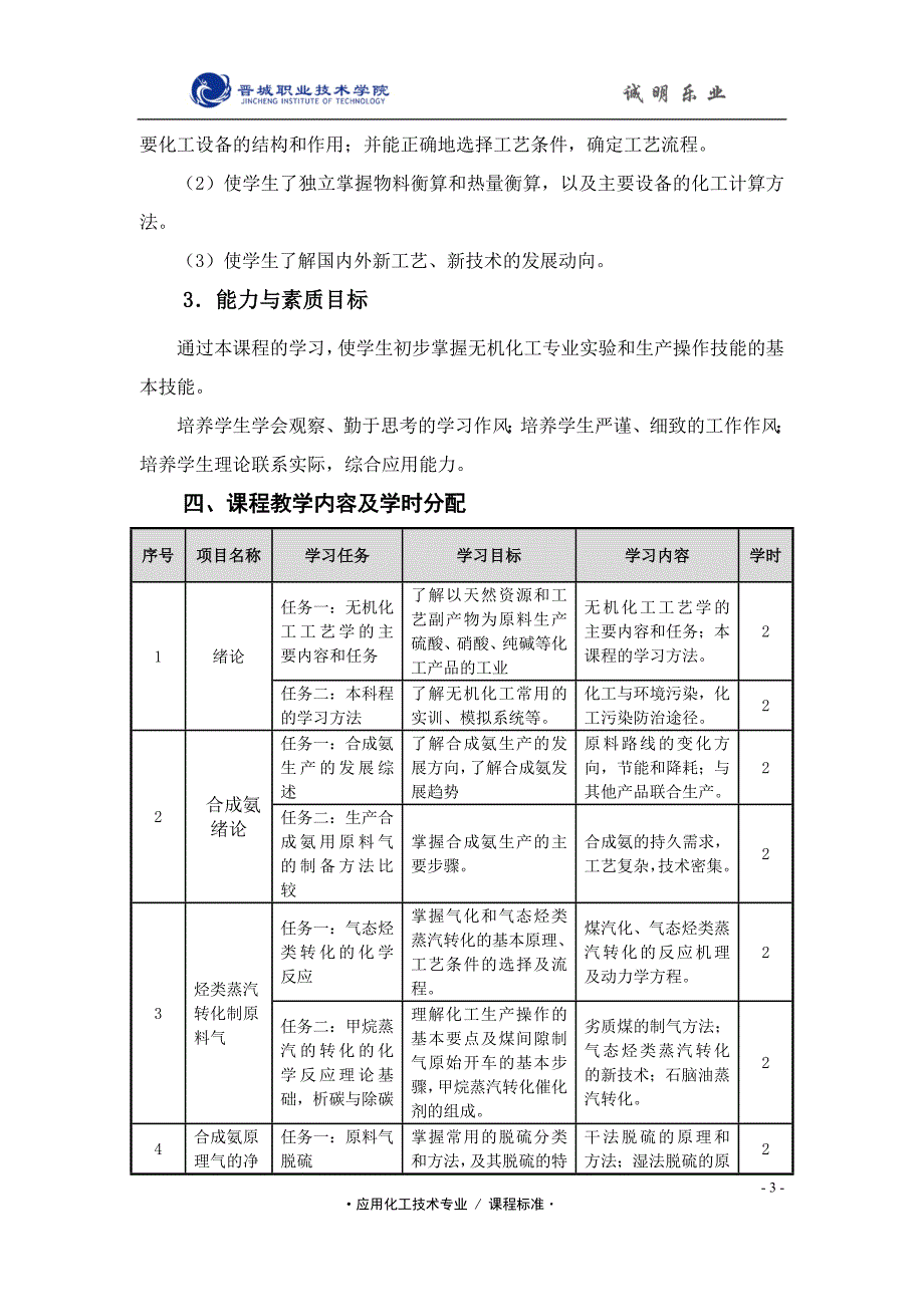 无机化工生产技术课程标准_第3页