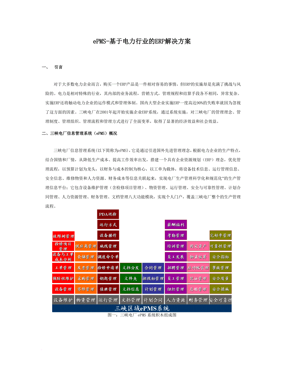 ePMS基于电力行业的ERP解决方案_第1页