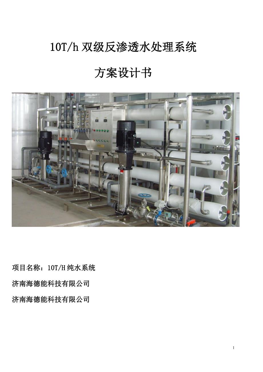 10吨双级反渗透方案解析_第1页