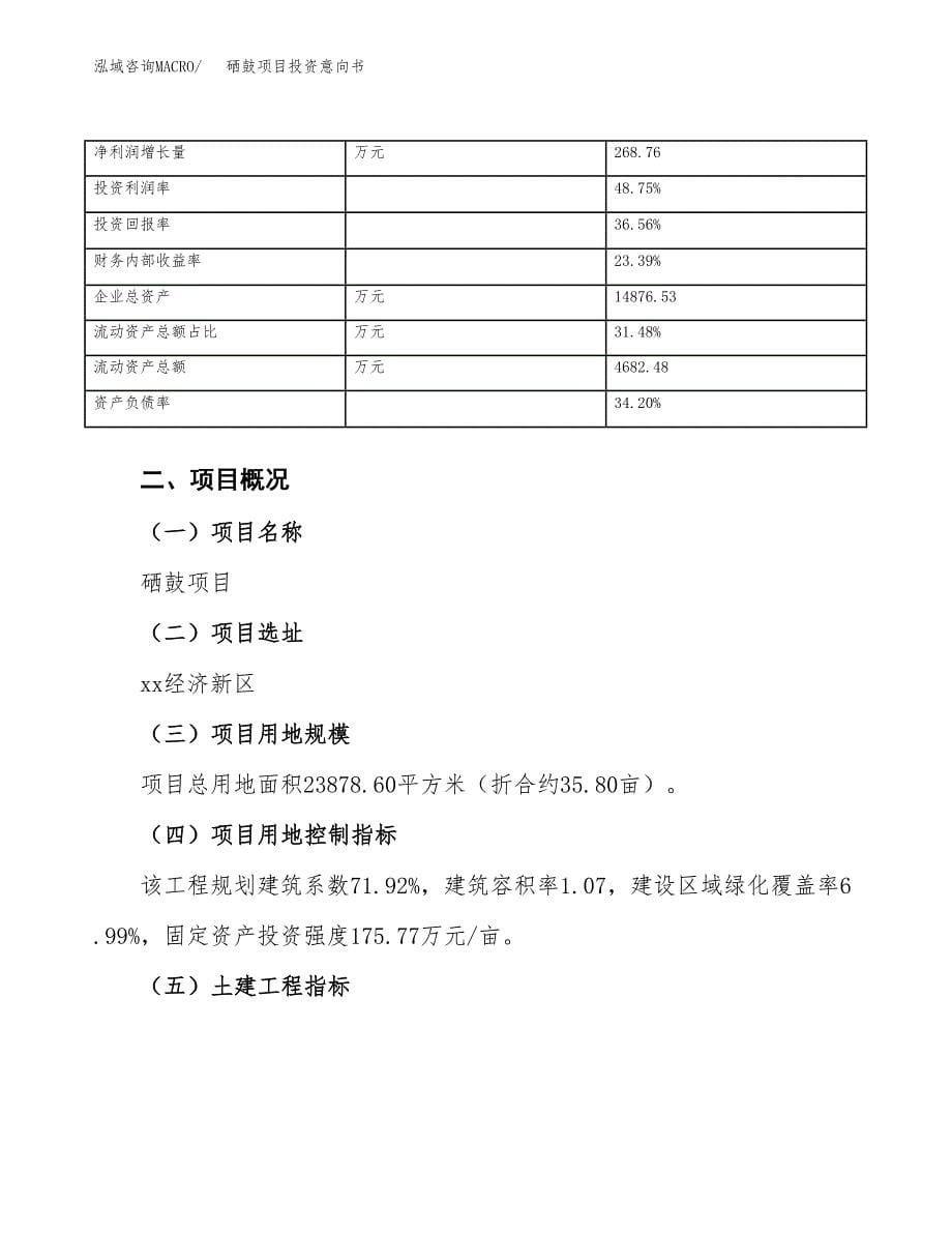 硒鼓项目投资意向书(总投资9000万元)_第5页