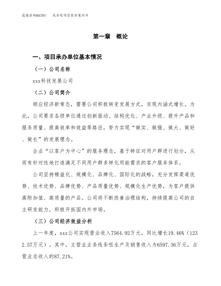 线条咀项目投资意向书(总投资12000万元)_第3页