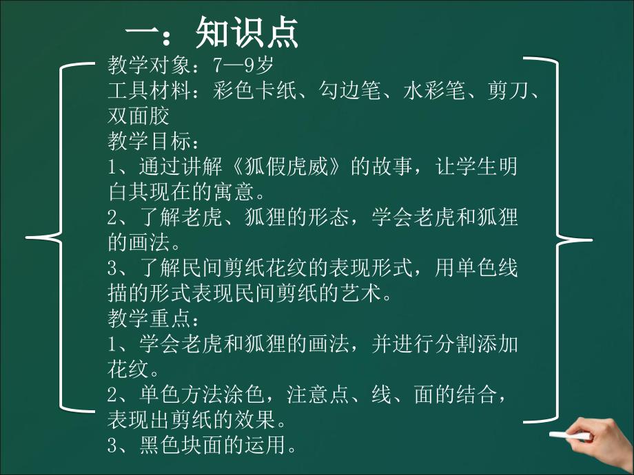 思维脑图装饰线描课件9狐假虎威_第2页