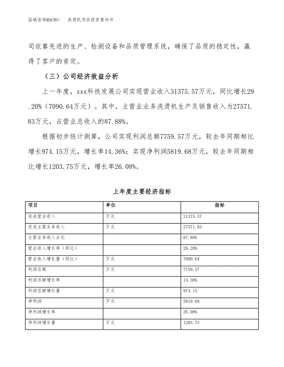 洗烫机项目投资意向书(总投资22000万元)_第4页