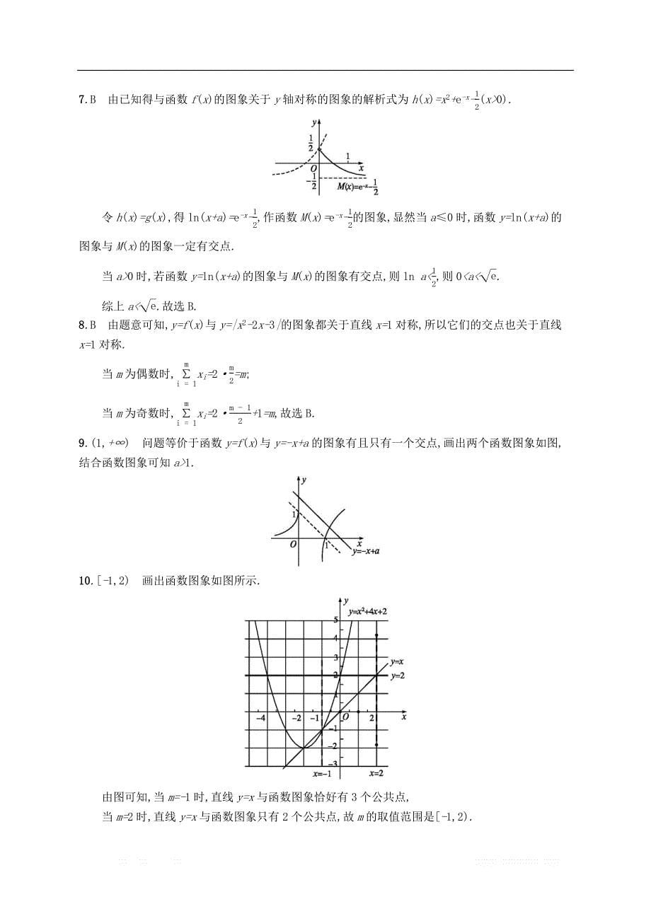 （福建专版）2019高考数学一轮复习课时规范练11函数的图象文_第5页