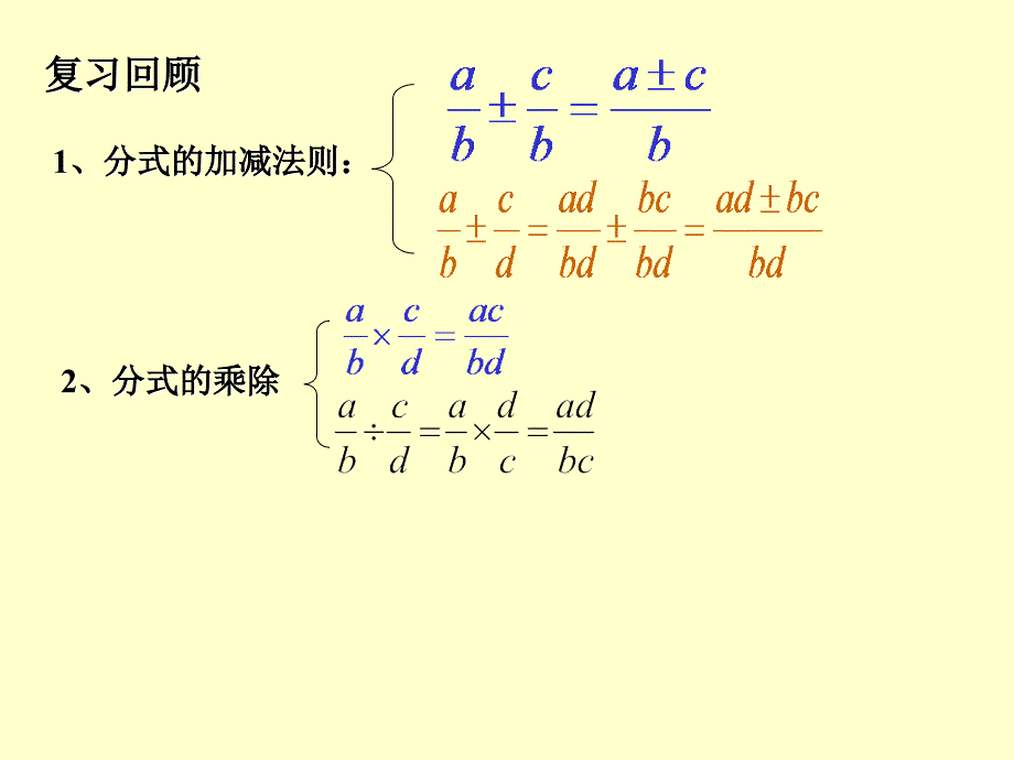 数学162分式的运算1622分式的加减复习课件人教新课标八年级下课件_第2页