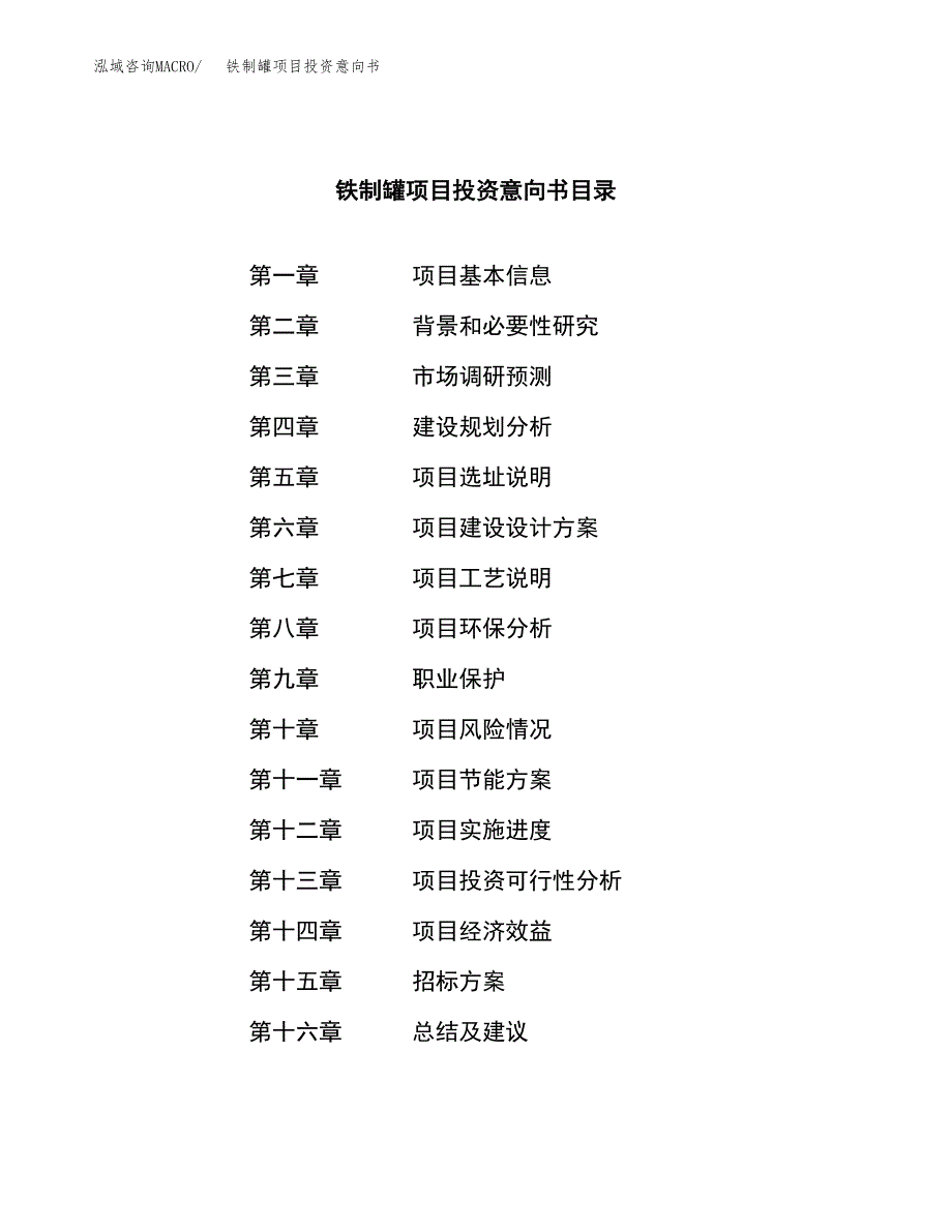 铁制罐项目投资意向书(总投资9000万元)_第2页