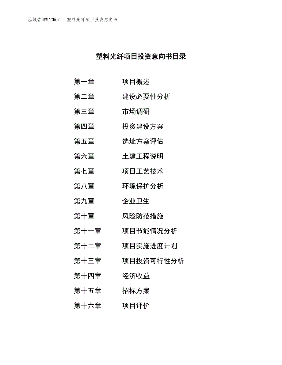 塑料光纤项目投资意向书(总投资23000万元)_第2页