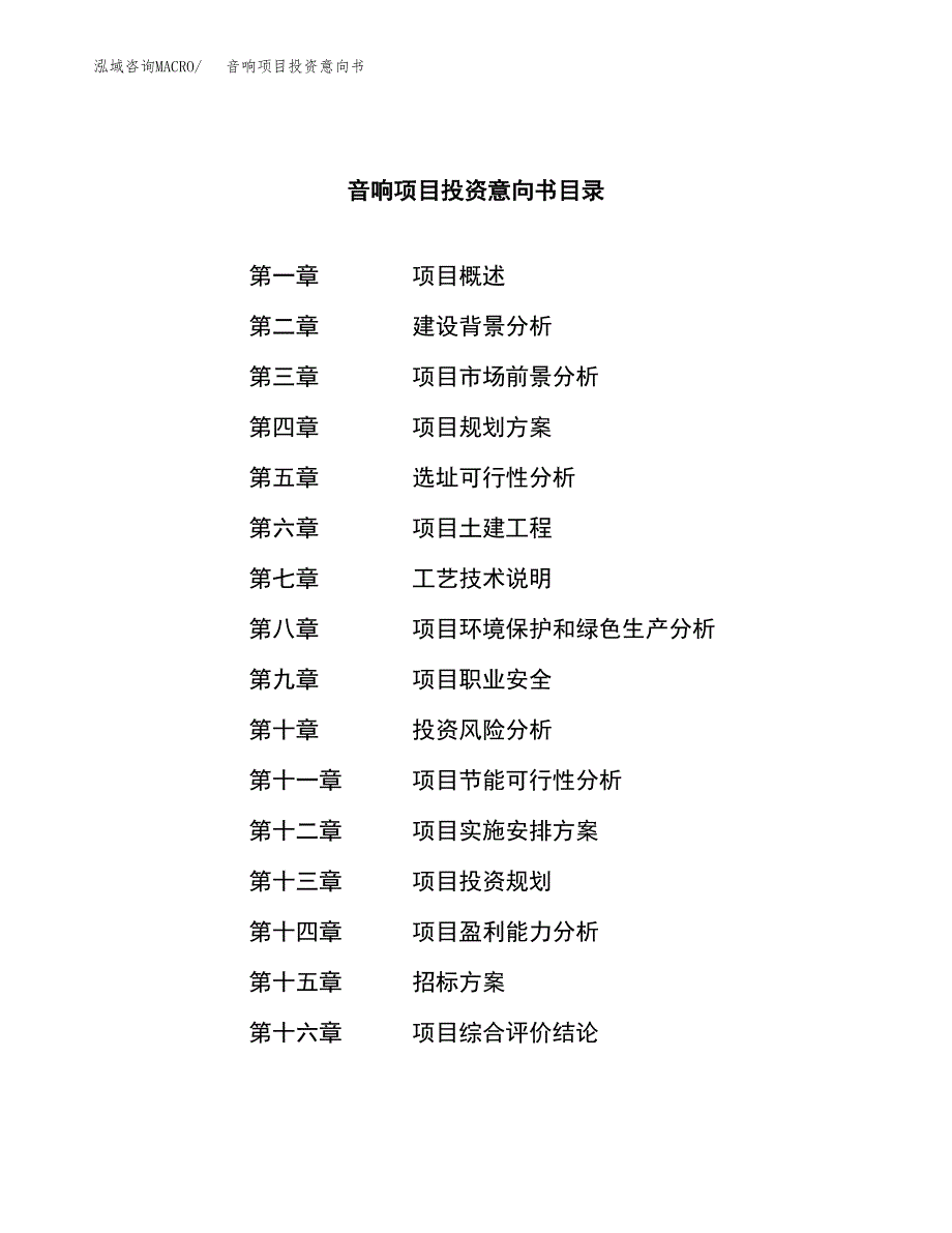 音响项目投资意向书(总投资11000万元)_第2页