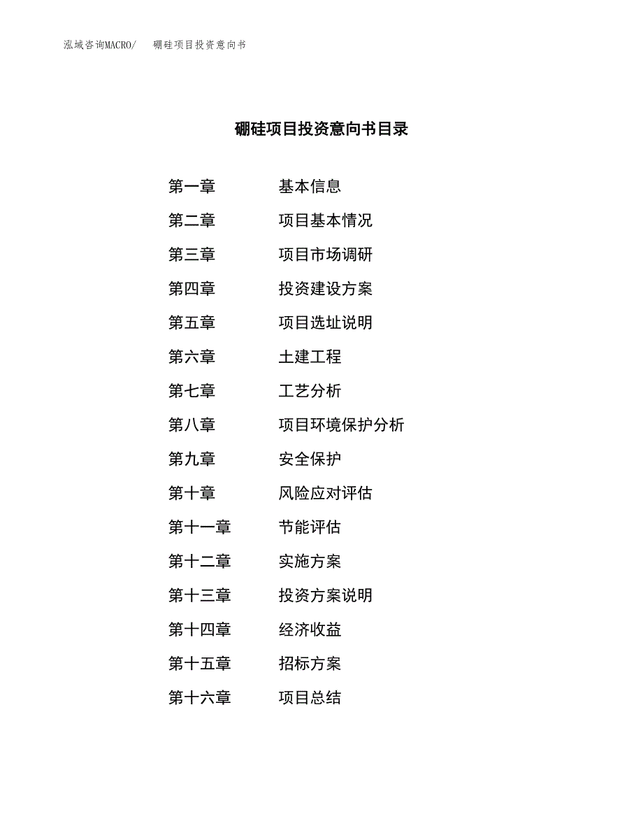 硼硅项目投资意向书(总投资5000万元)_第2页