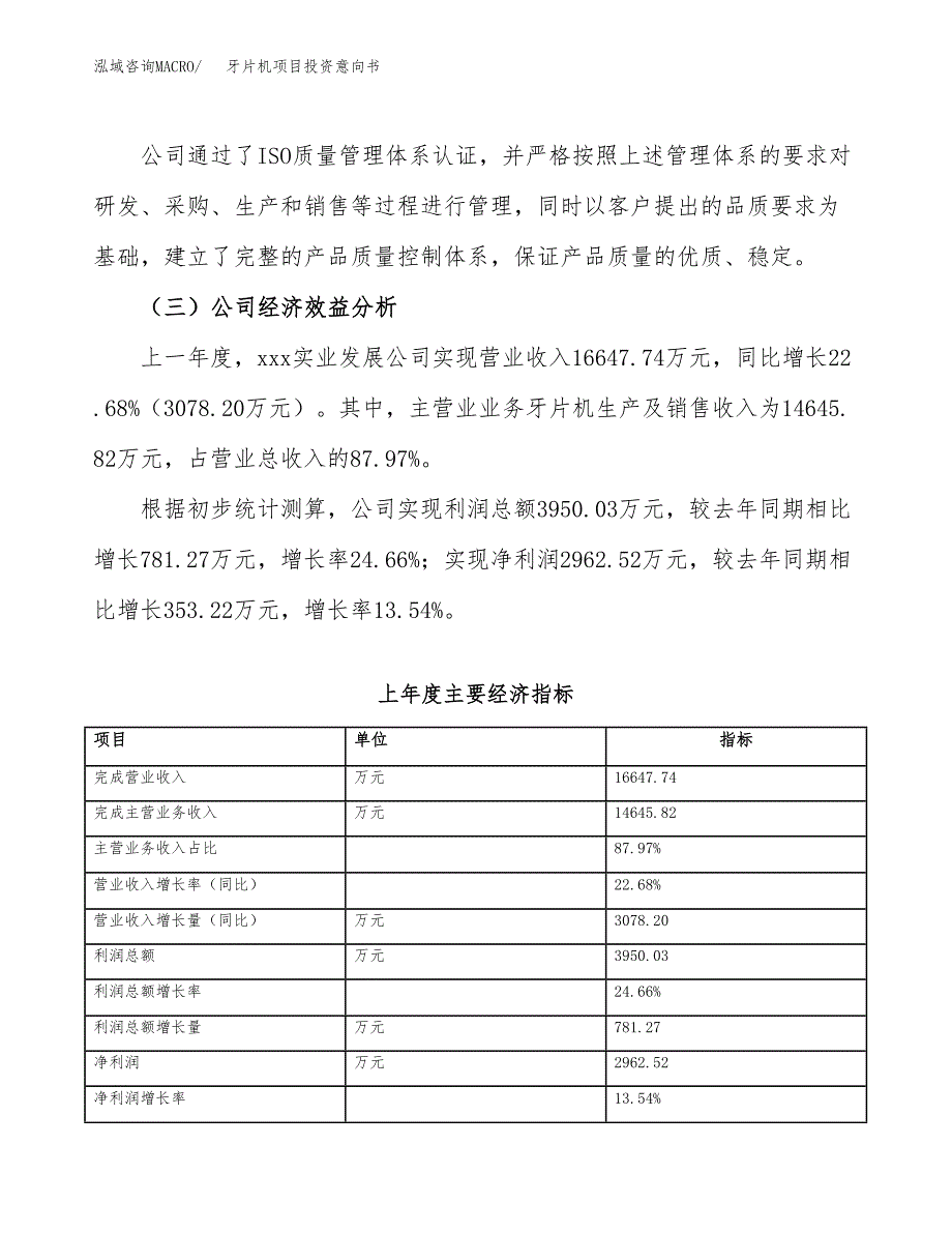 牙片机项目投资意向书(总投资18000万元)_第4页