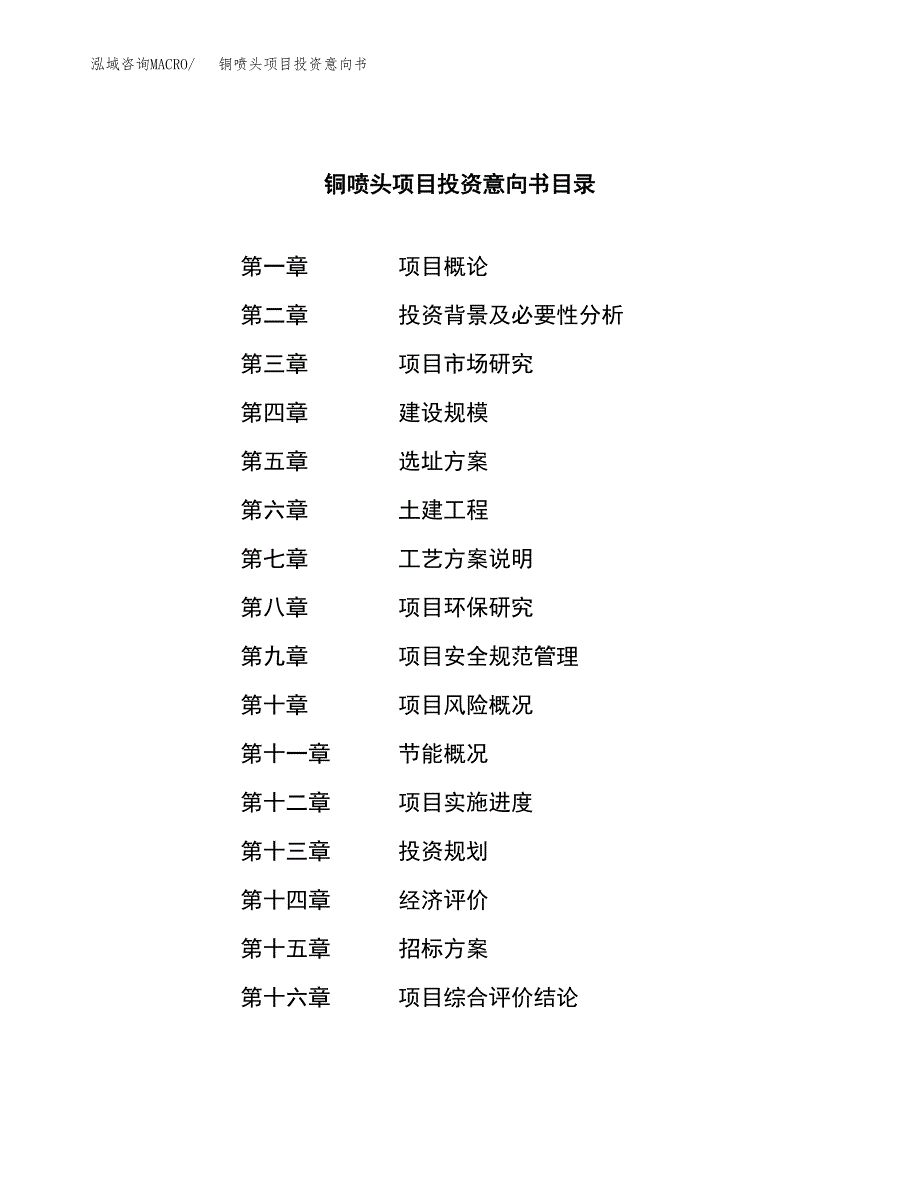 铜喷头项目投资意向书(总投资17000万元)_第2页