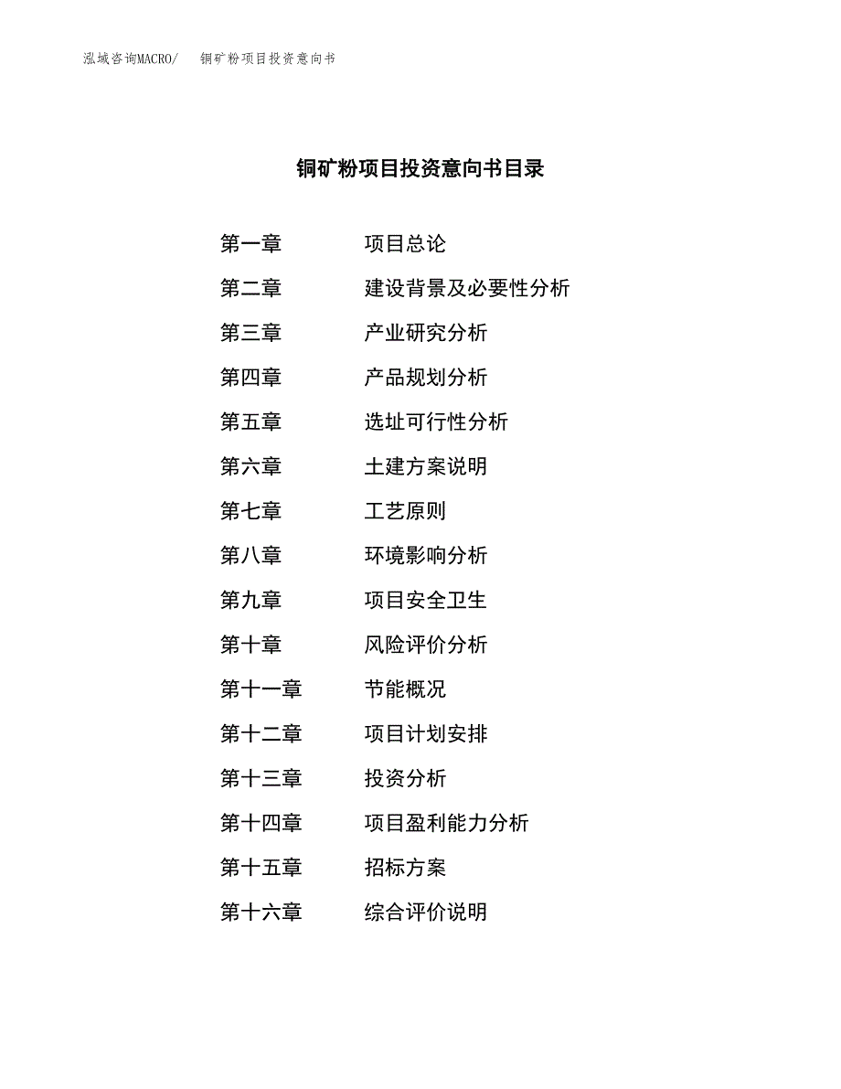 铜矿粉项目投资意向书(总投资9000万元)_第2页