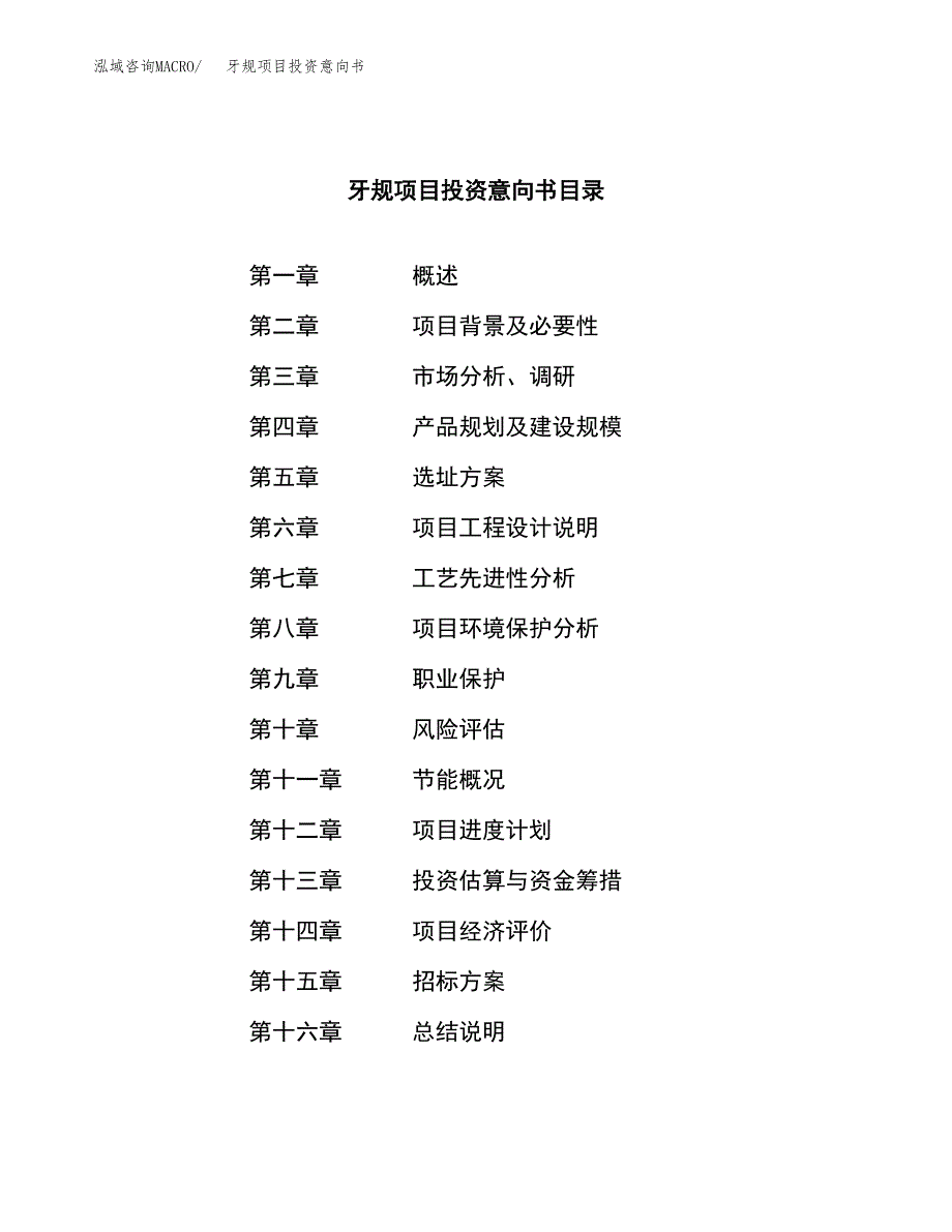 牙规项目投资意向书(总投资10000万元)_第2页