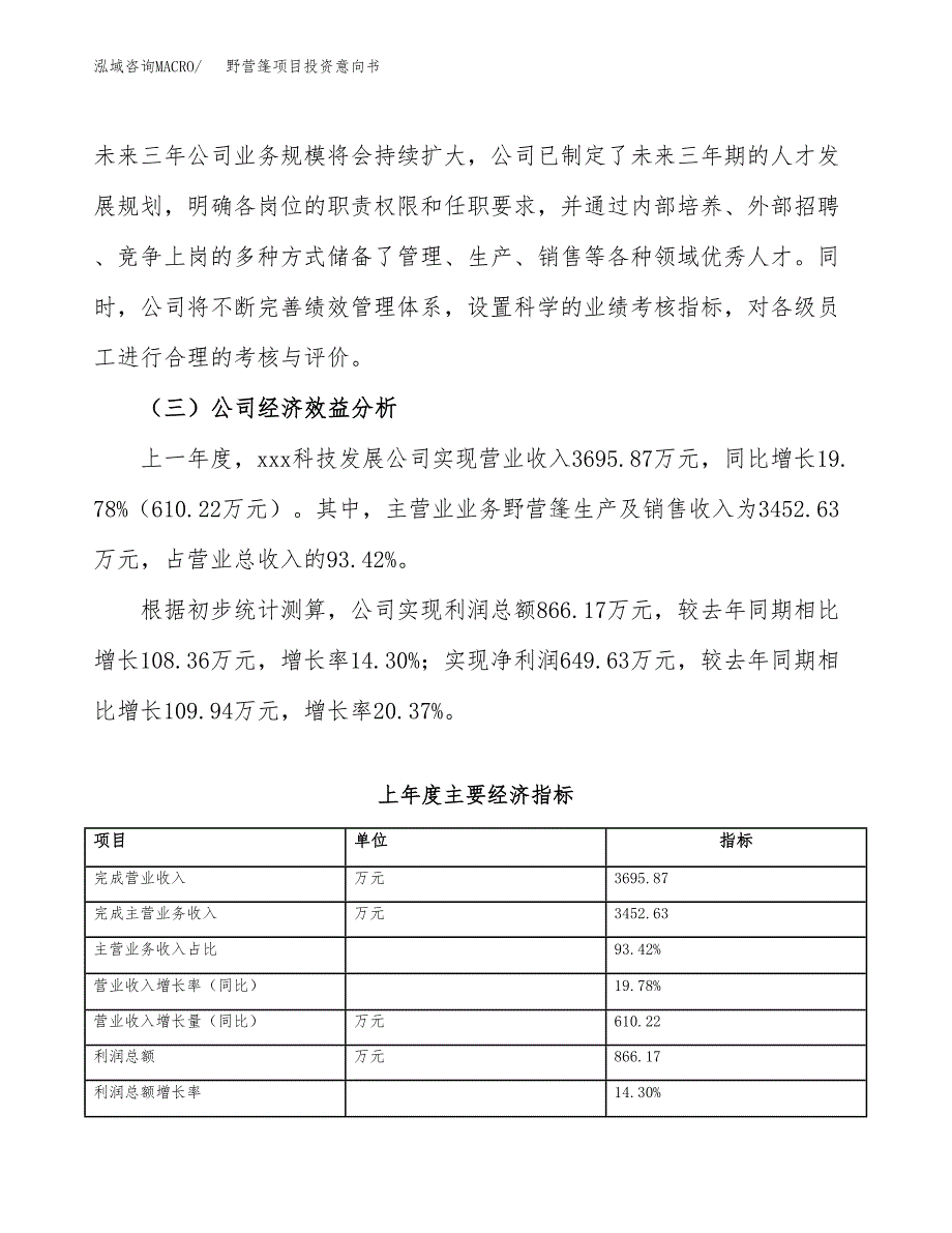 野营篷项目投资意向书(总投资6000万元)_第4页