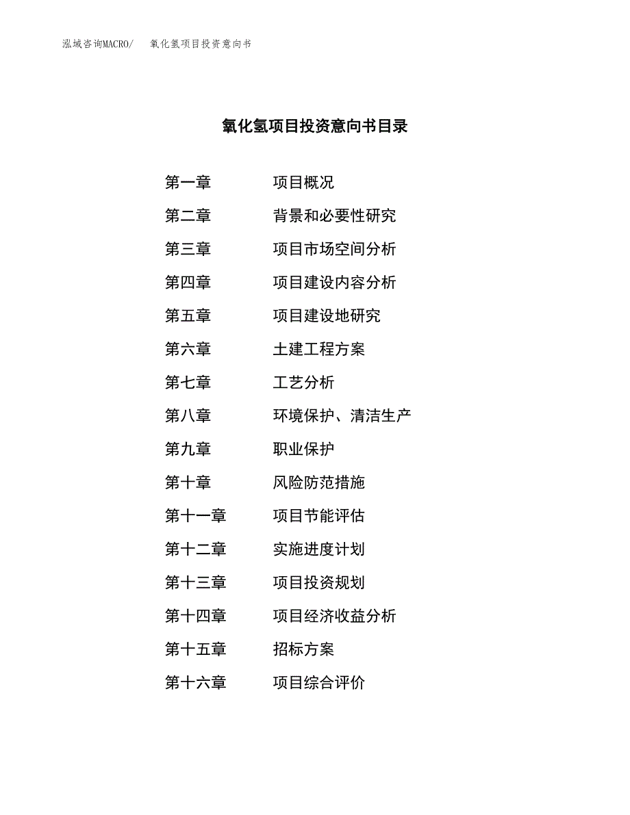 氧化氢项目投资意向书(总投资11000万元)_第2页