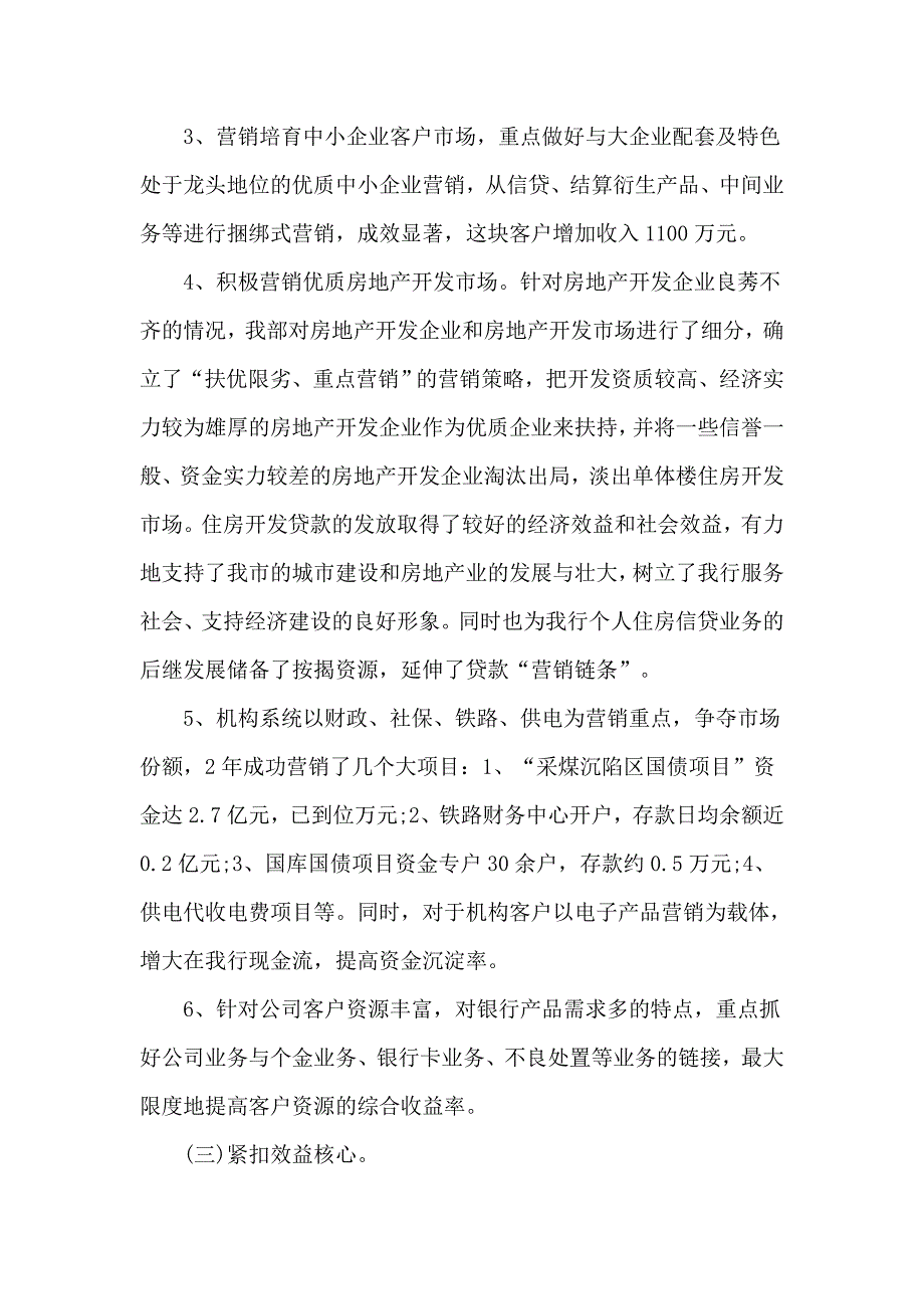 收集2019年银行客户经理+村党支部干部个人述职报告两篇_第3页