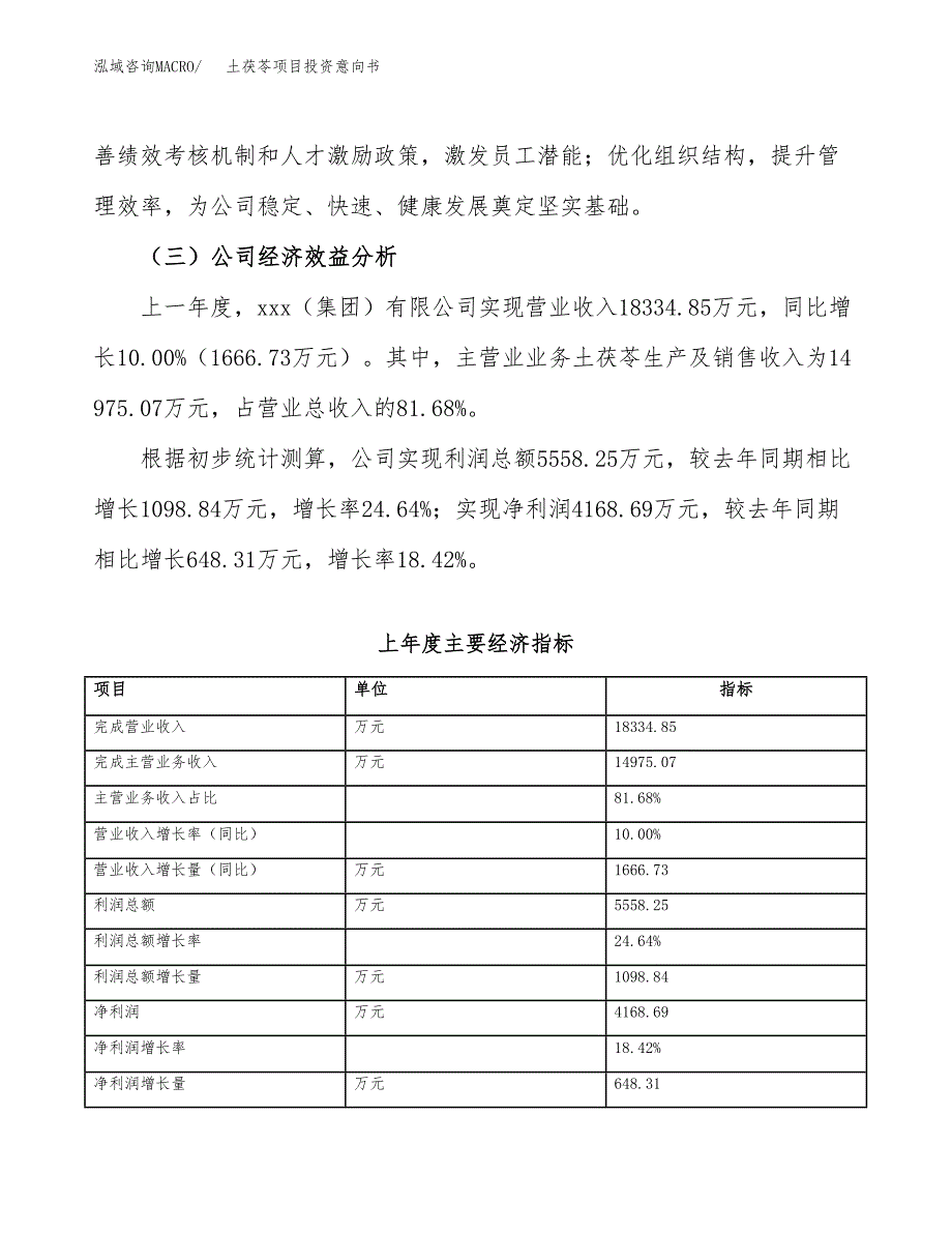 土茯苓项目投资意向书(总投资18000万元)_第4页