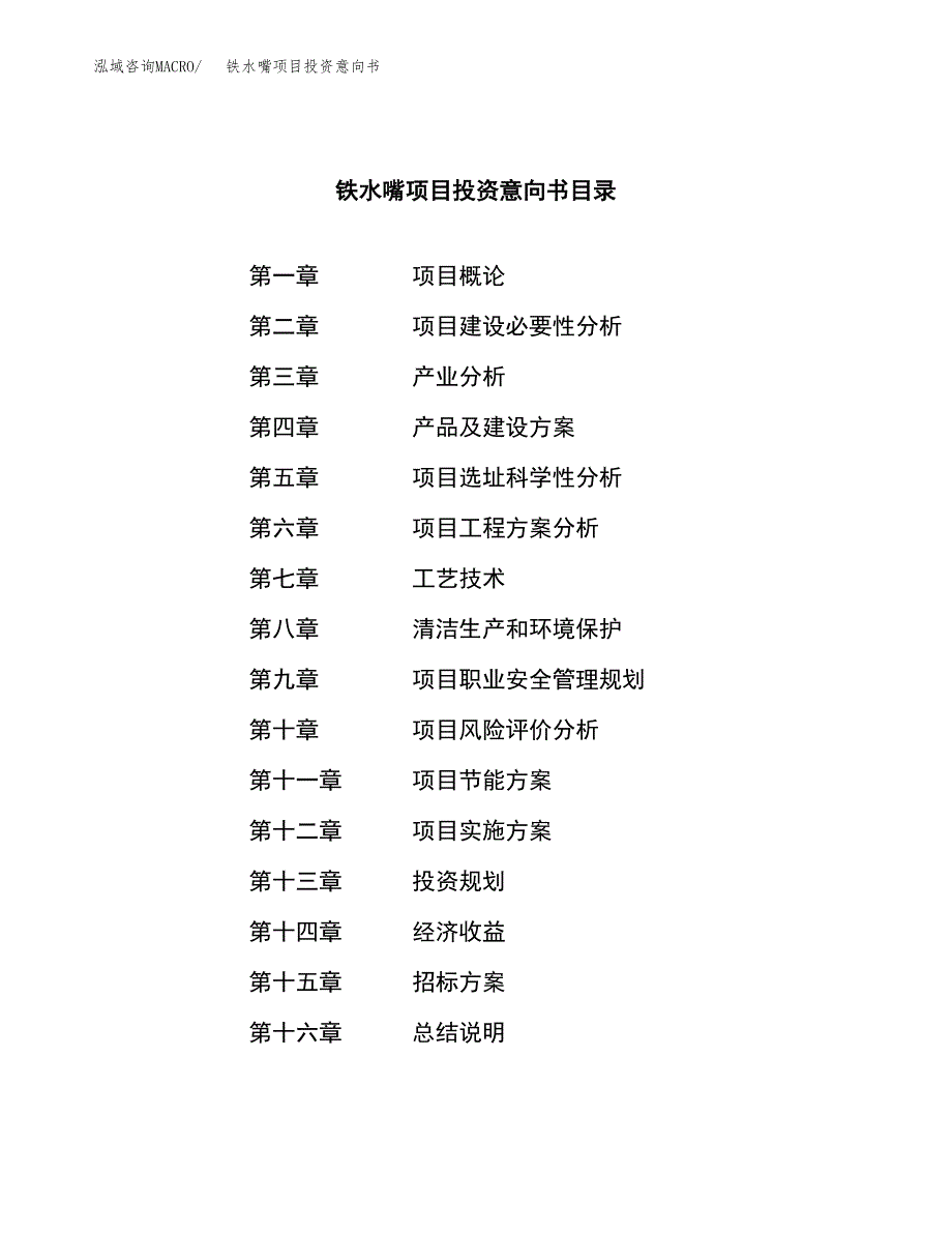 铁水嘴项目投资意向书(总投资15000万元)_第2页