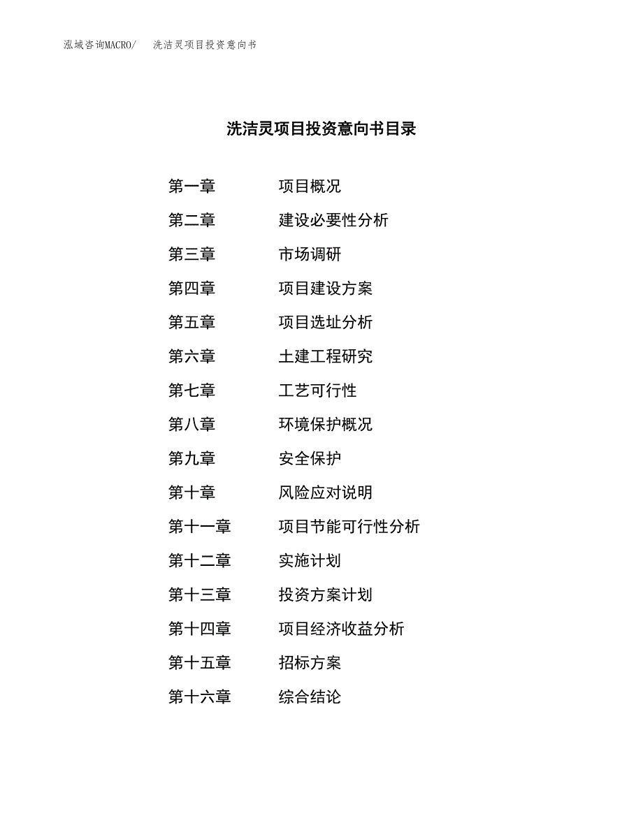 洗洁灵项目投资意向书(总投资6000万元)_第2页