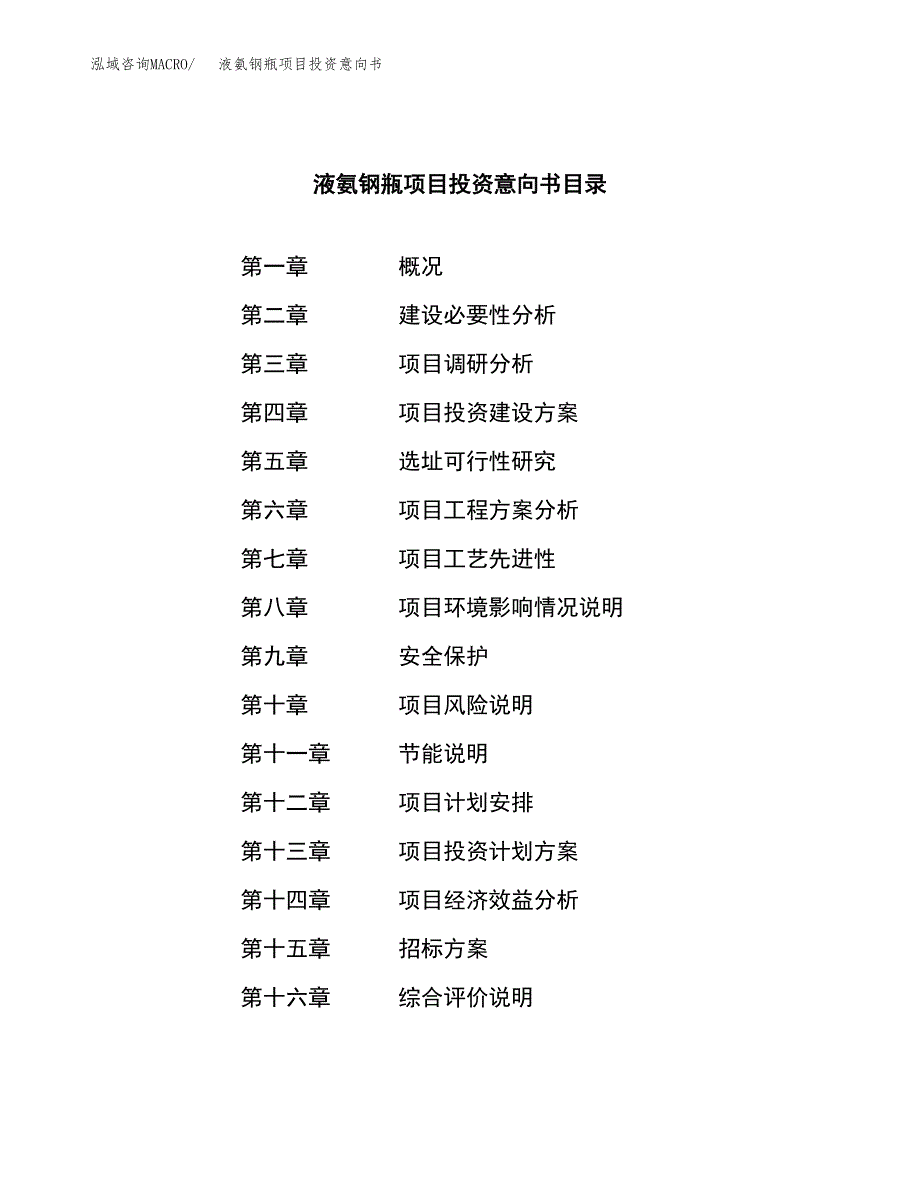 液氨钢瓶项目投资意向书(总投资24000万元)_第2页