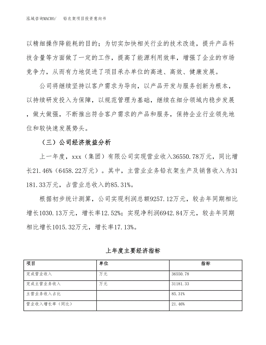 铅衣架项目投资意向书(总投资16000万元)_第4页