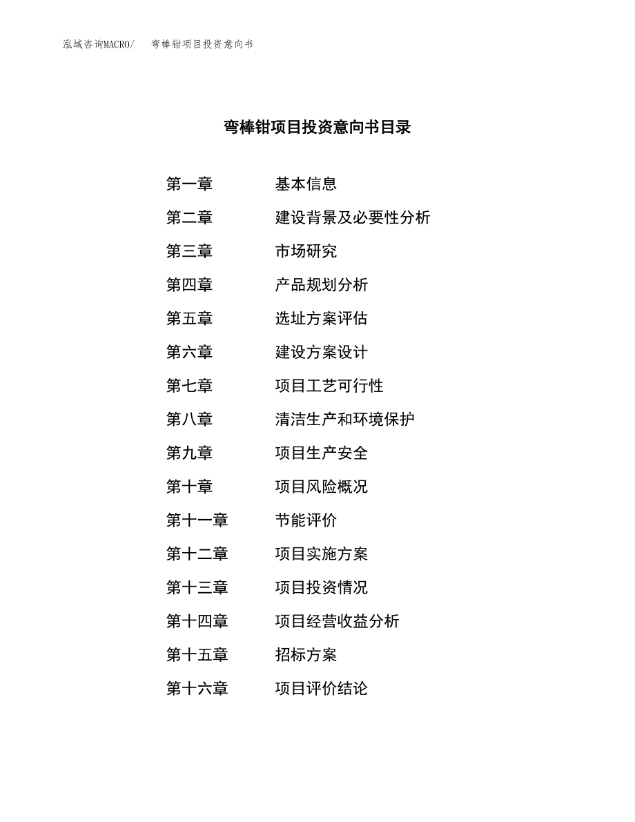 弯棒钳项目投资意向书(总投资17000万元)_第2页