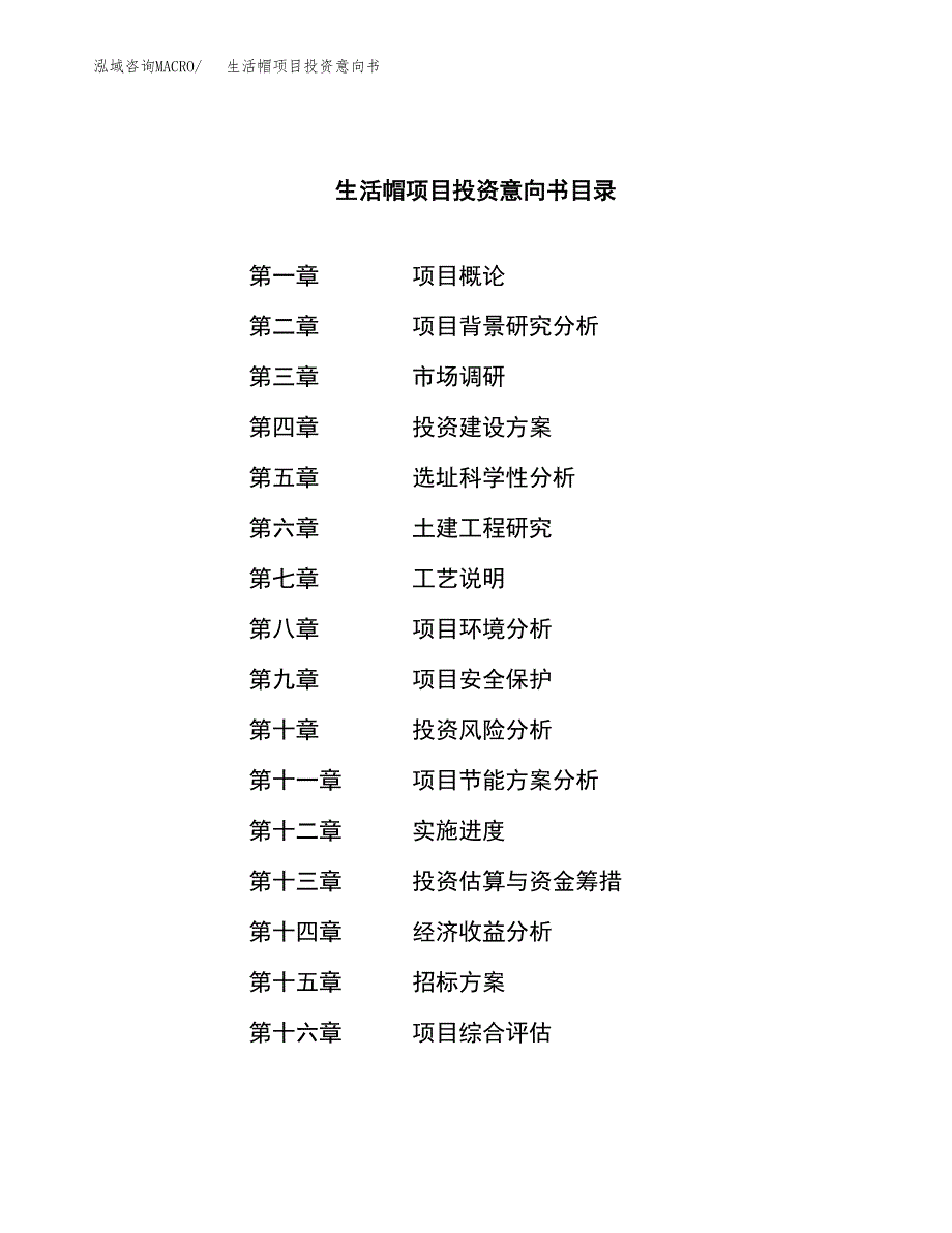 生活帽项目投资意向书(总投资18000万元)_第2页