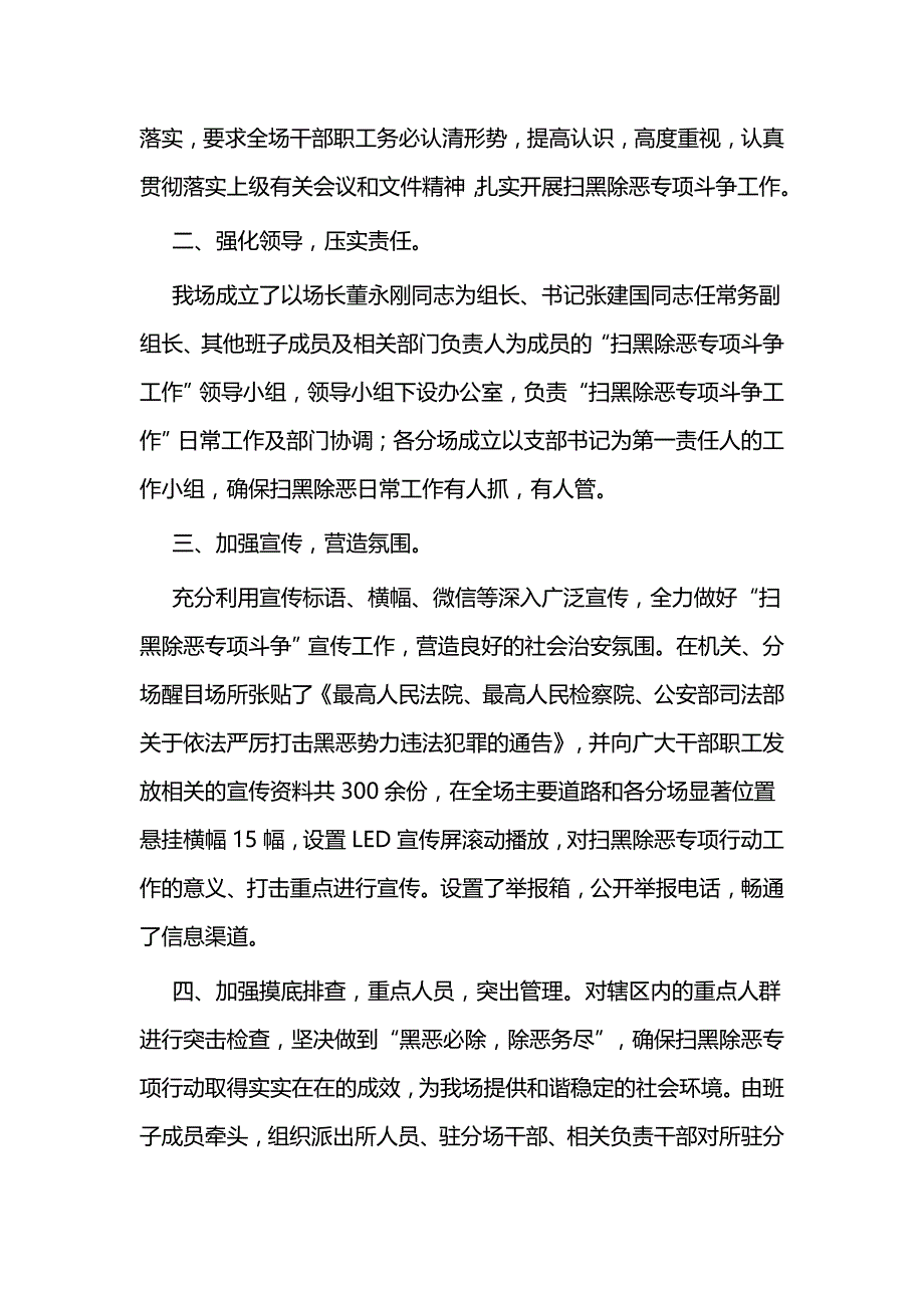 扫黑除恶半年工作总结二篇_第3页