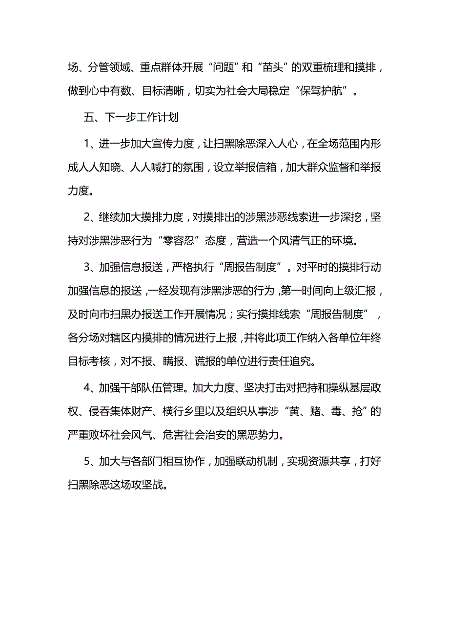 扫黑除恶半年工作总结二篇_第4页