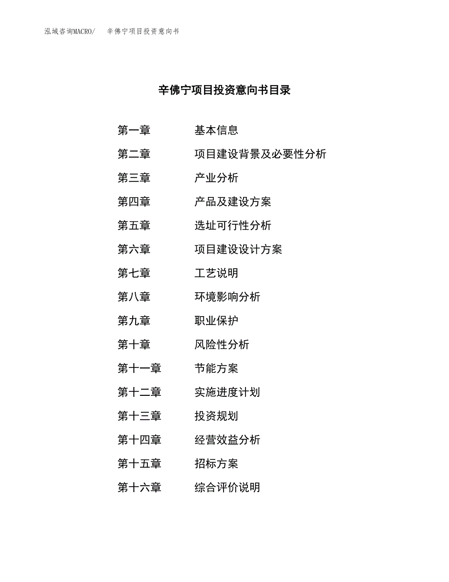 辛佛宁项目投资意向书(总投资18000万元)_第2页