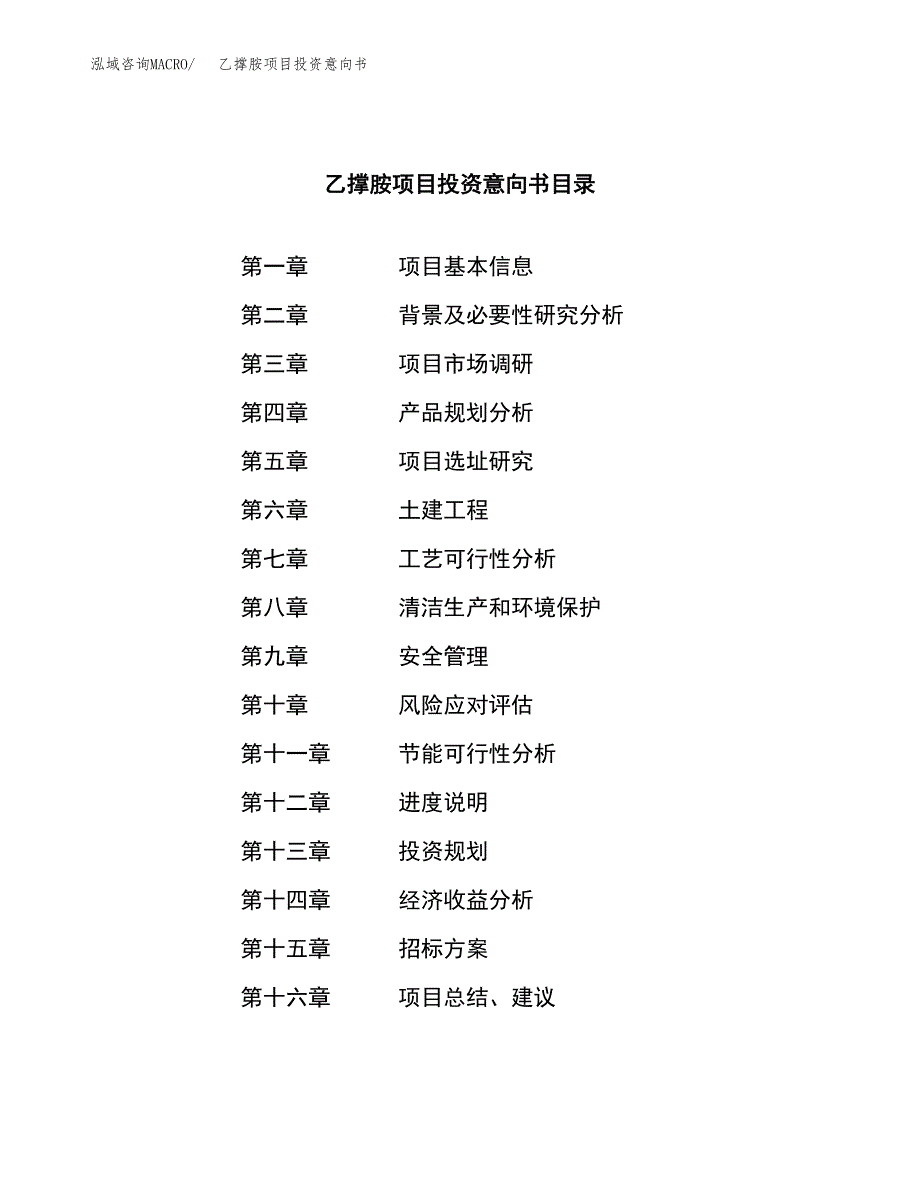 乙撑胺项目投资意向书(总投资15000万元)_第2页