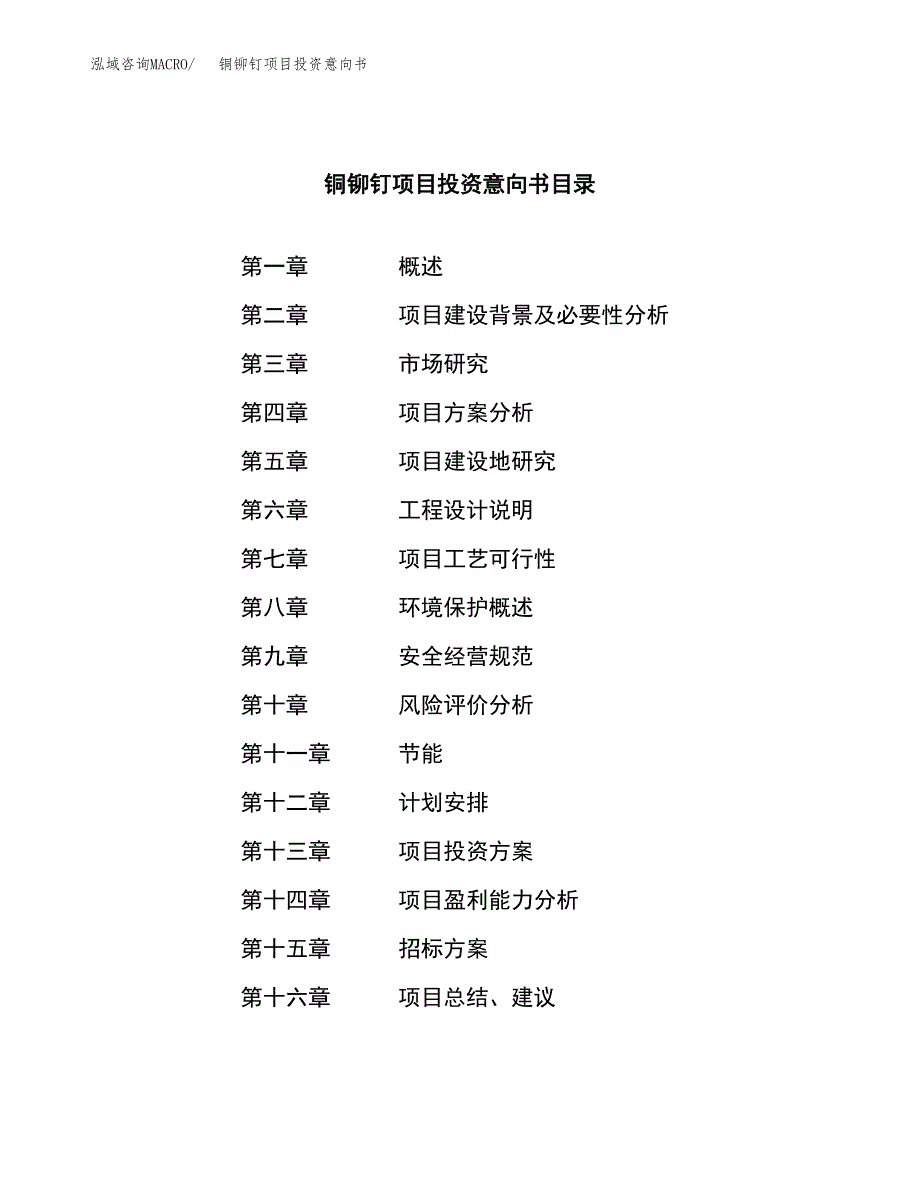 铜铆钉项目投资意向书(总投资6000万元)_第2页