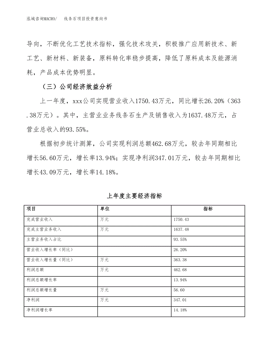 线条石项目投资意向书(总投资2000万元)_第4页