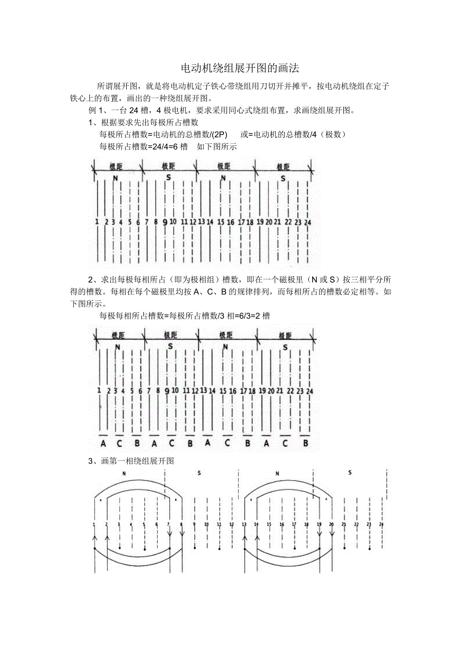 电动机绕组展开图的画法.doc_第1页