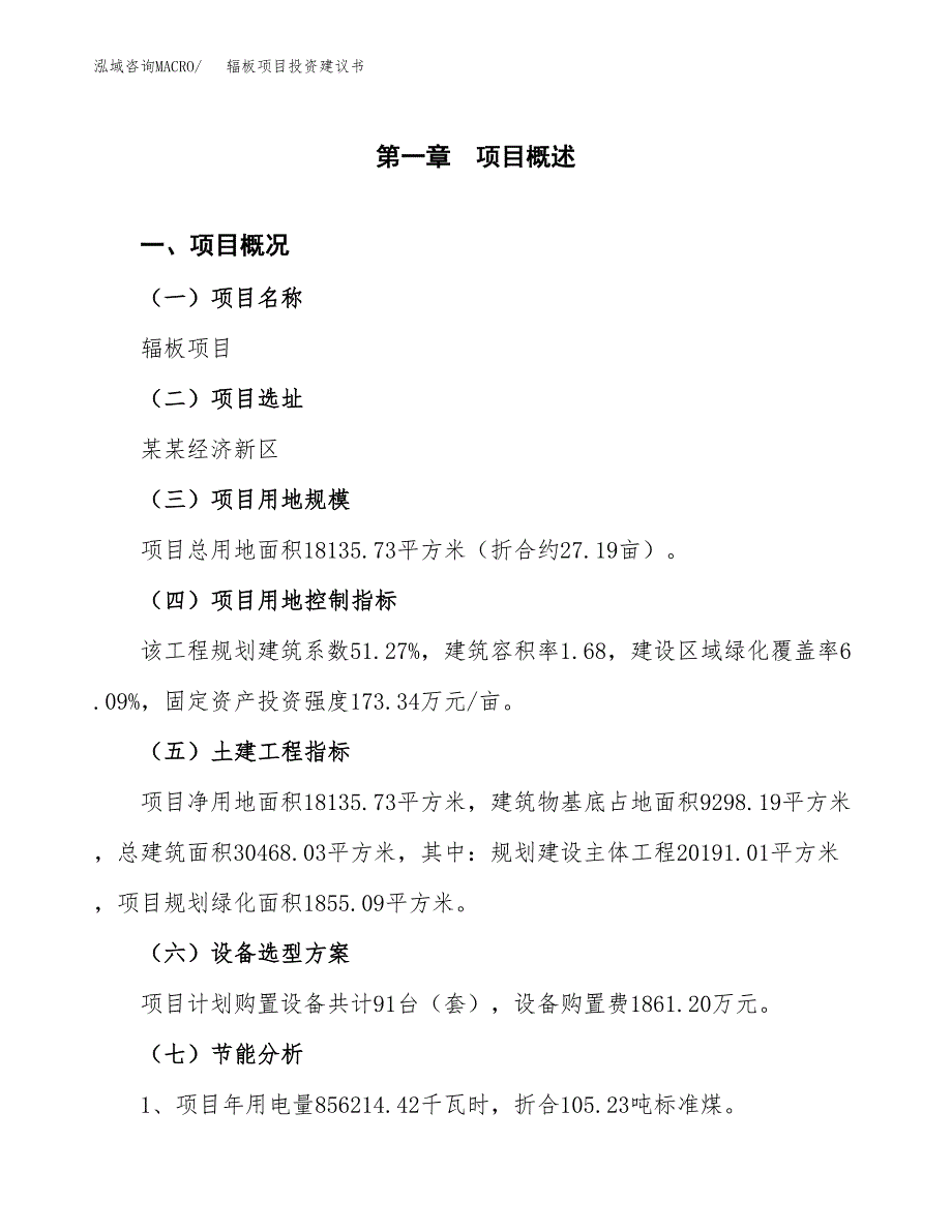 辐板项目投资建议书(总投资7000万元)_第3页