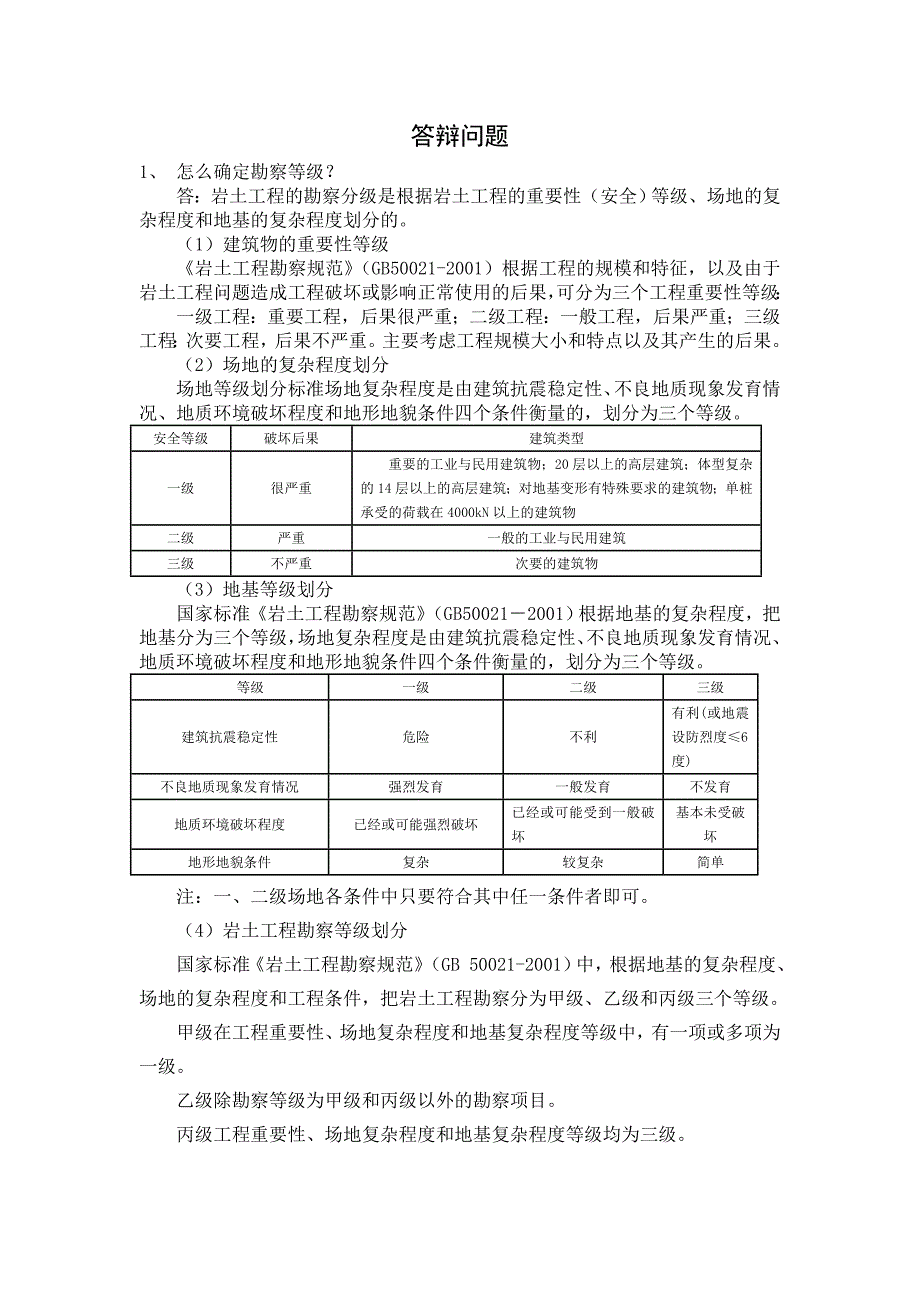 答辩问题及答案-岩土工程_第1页