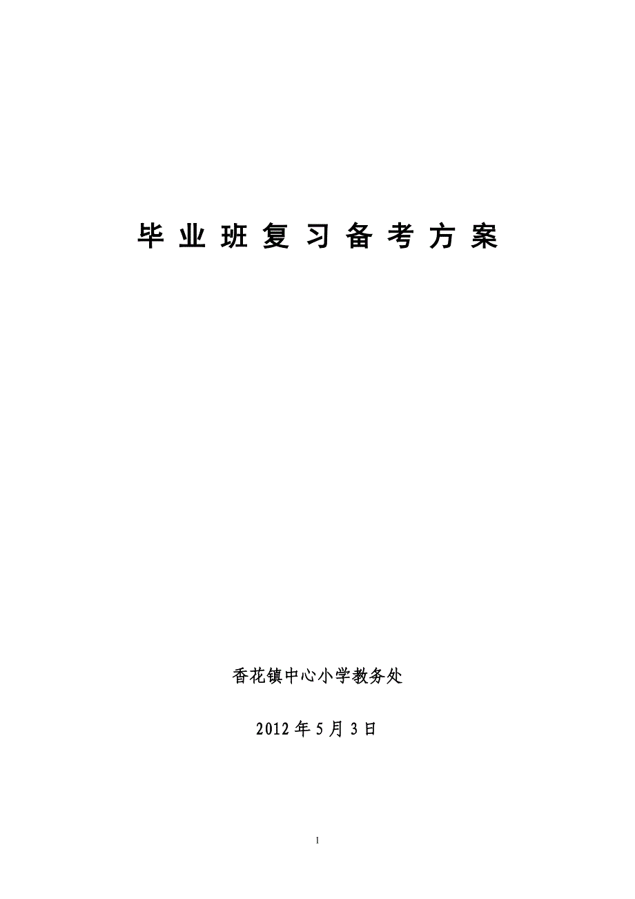 毕-业-班-复-习-备-考-方-案_第1页