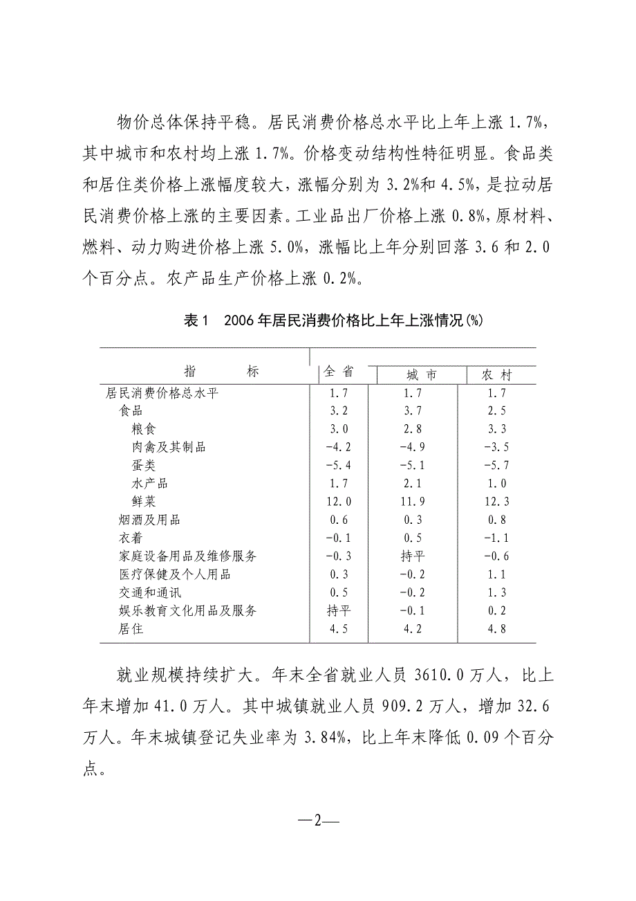 河北省2006年国民经济和社会发展_第2页