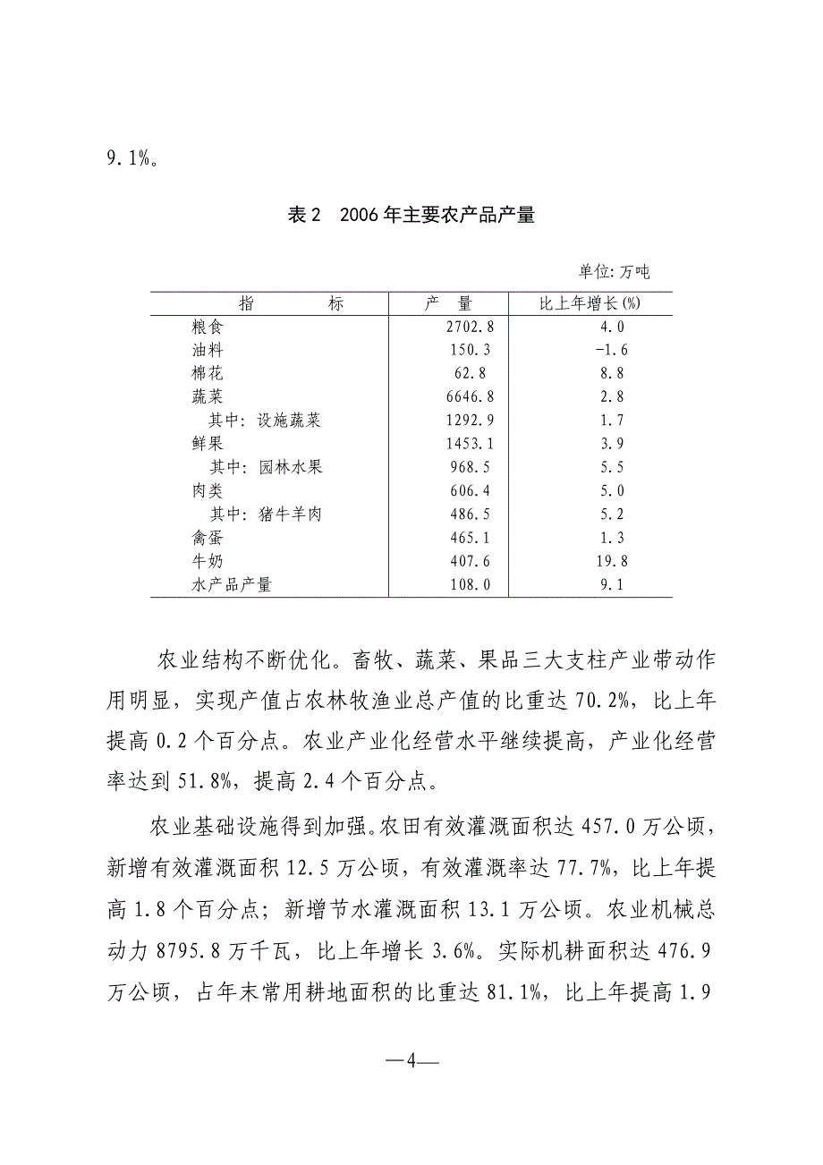 河北省2006年国民经济和社会发展_第4页