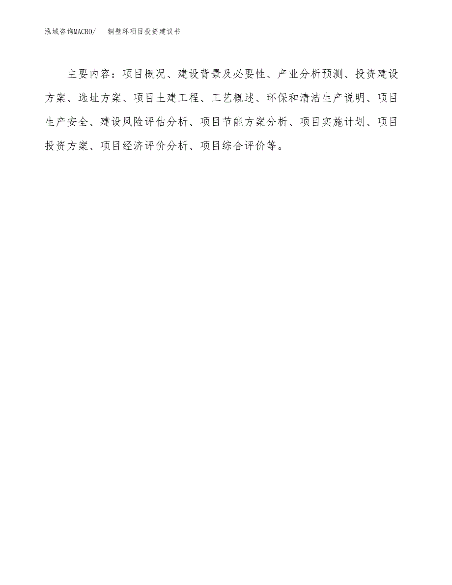 铜壁环项目投资建议书(总投资17000万元)_第3页